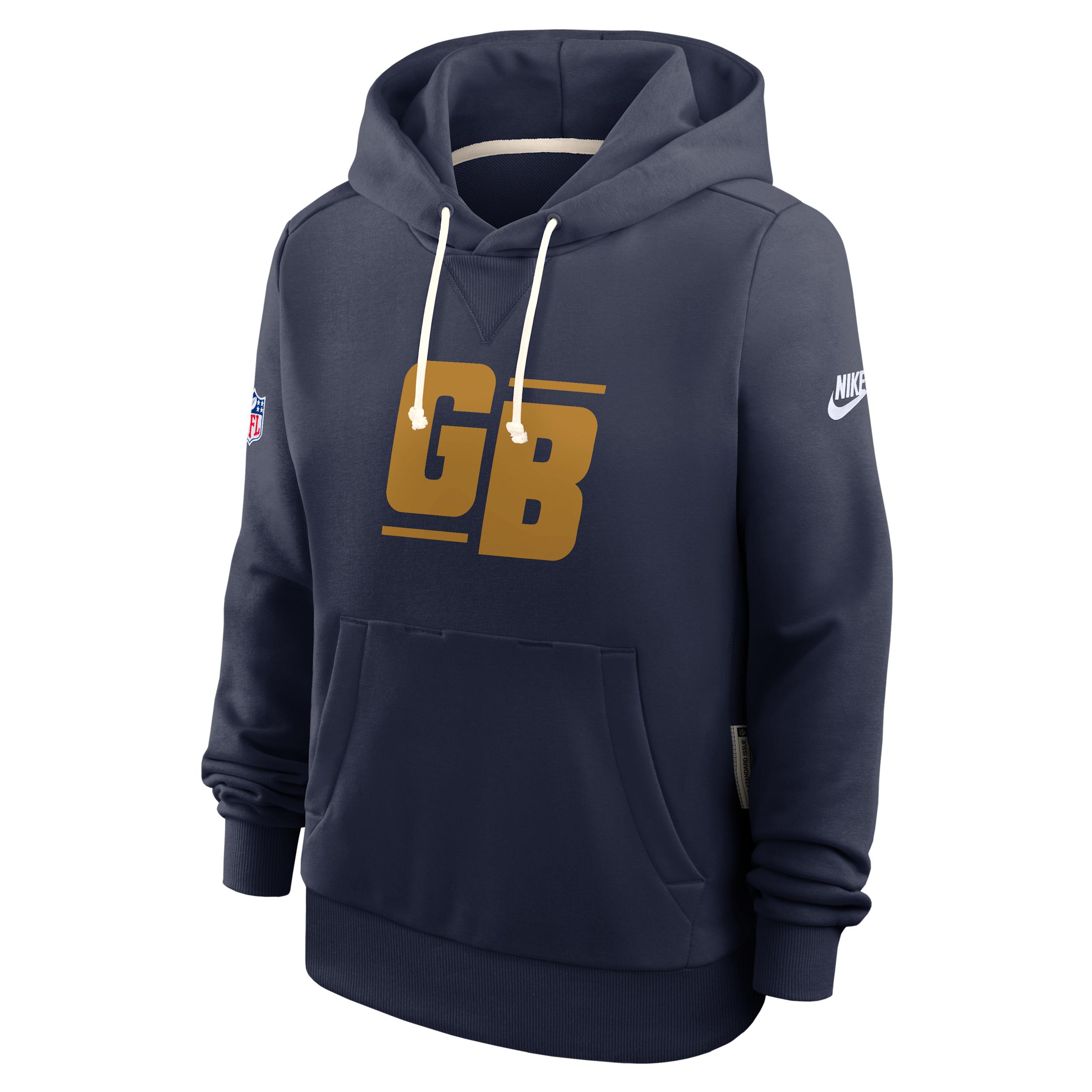 Green Bay Packers Alt Pack Nike Women's Dri-FIT NFL Pullover Hoodie Product Image