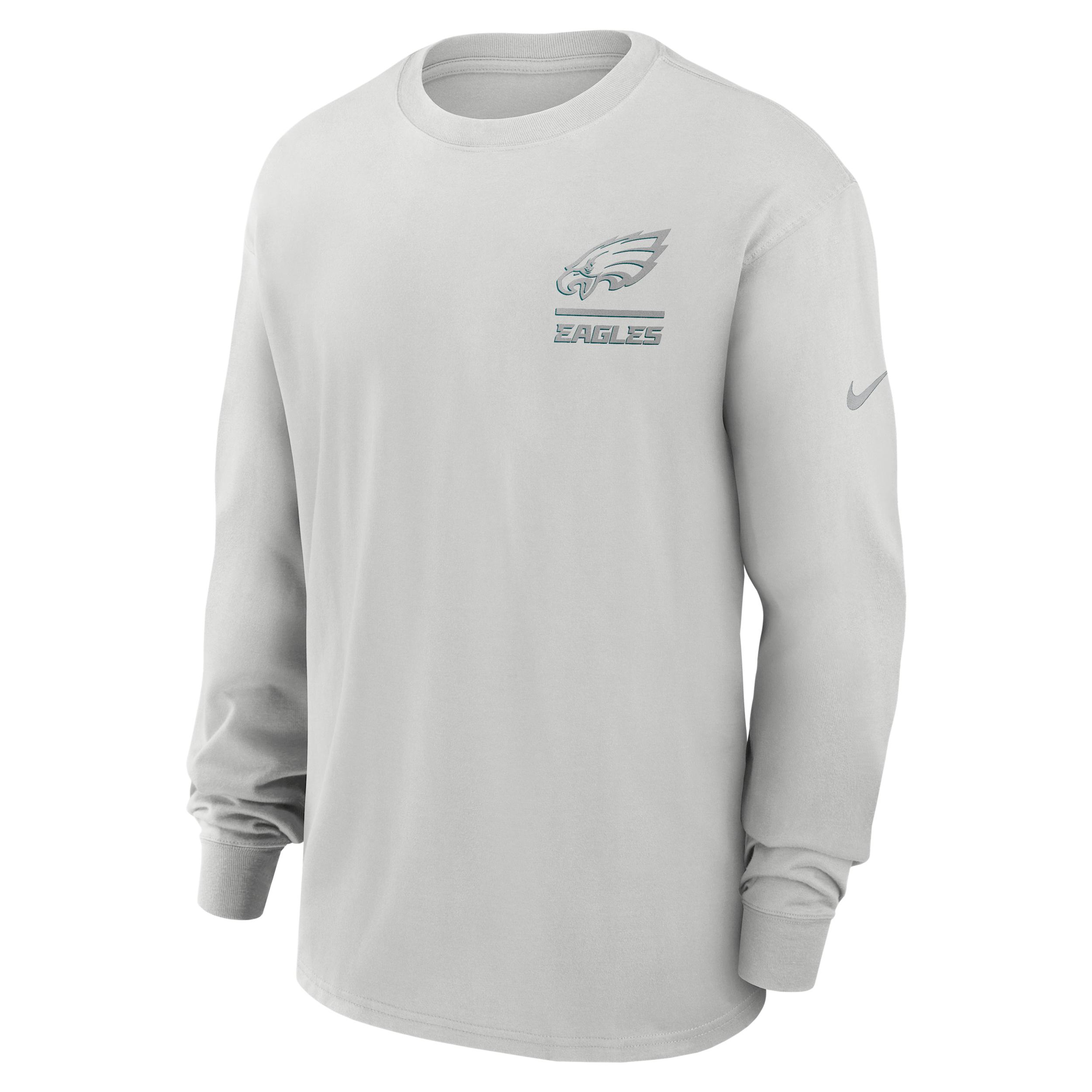 Philadelphia Eagles Essential Heavy Max90 Nike Mens NFL Long-Sleeve T-Shirt | 01CW0BB86-M1E Product Image