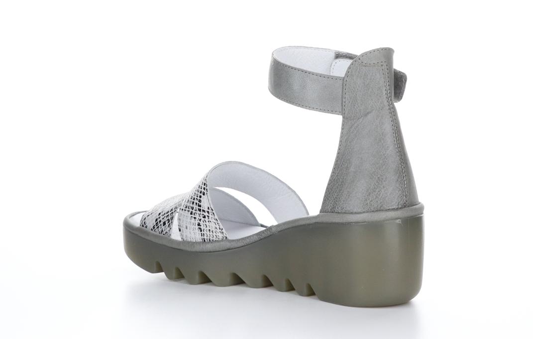 6150789   Bono Off White Piombo Snake Sandals by Fly London Product Image