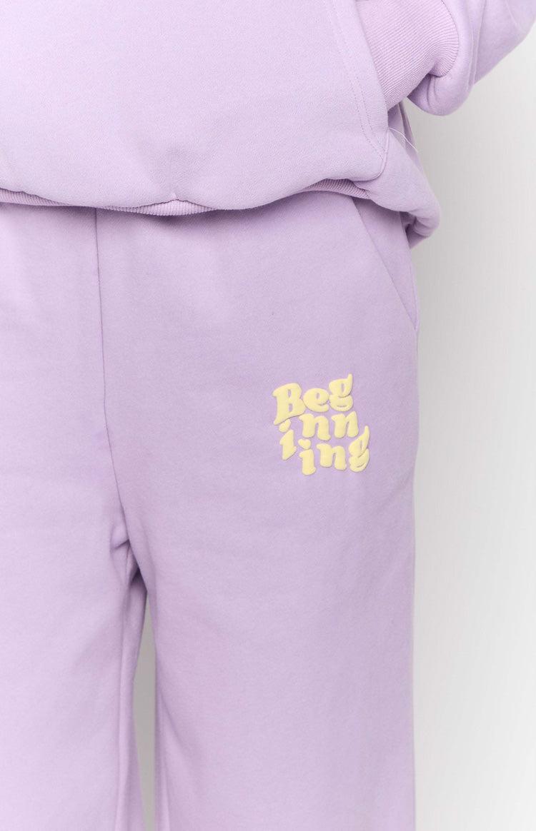 Beginning Purple Snuggle Track Pants Product Image