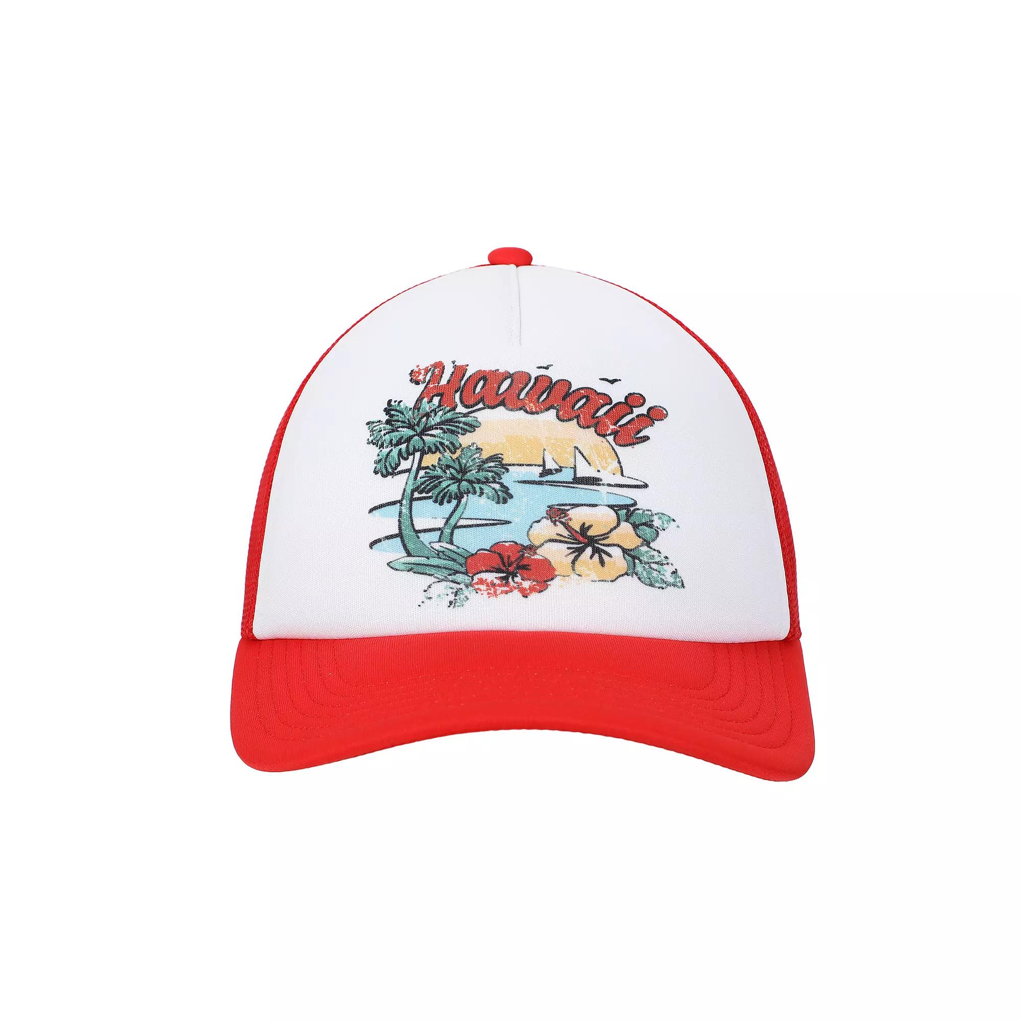 Women's Hawaii Coast Foam Trucker Hat, Red Product Image