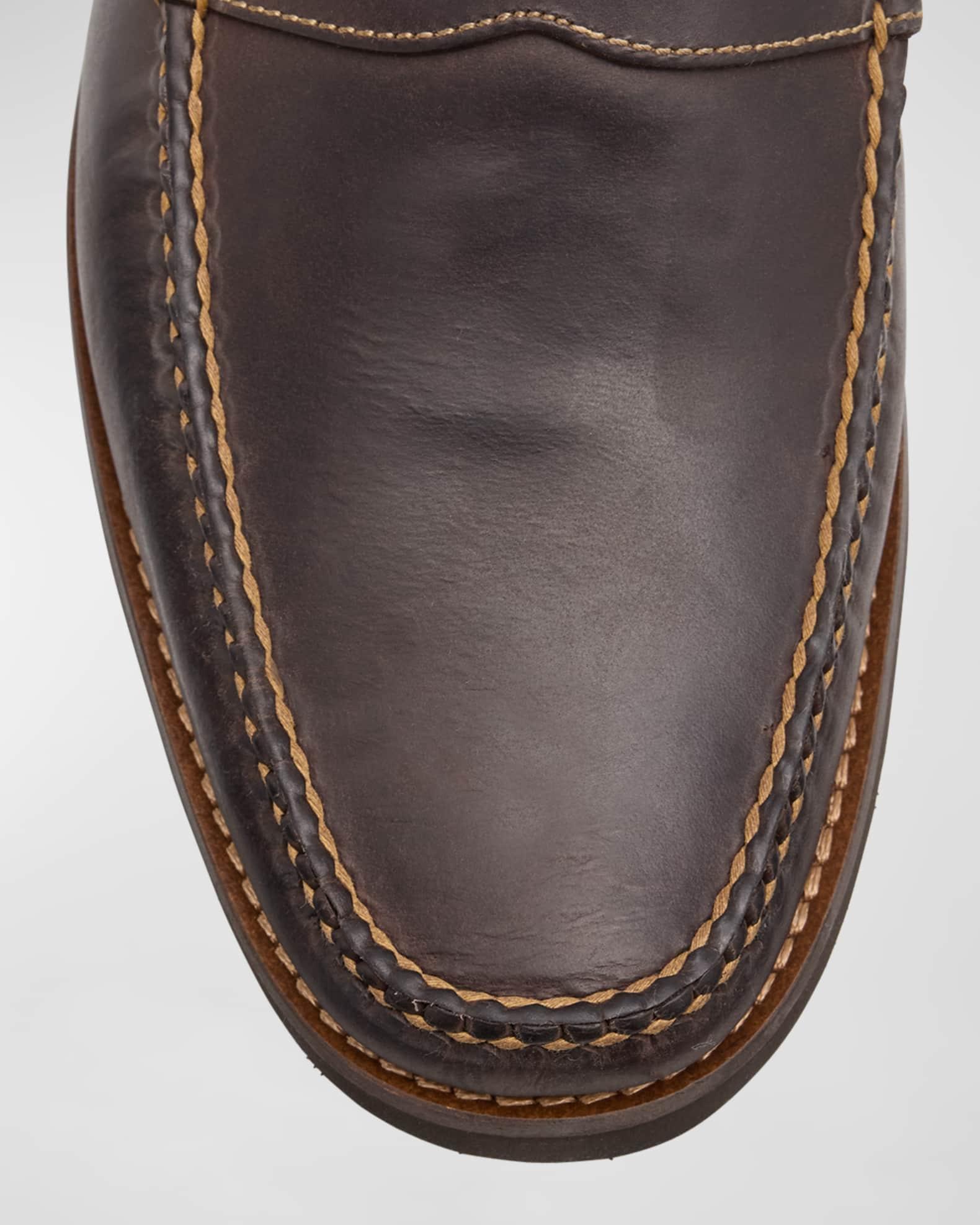 Men's Handsewn Leather Penny Loafers Product Image