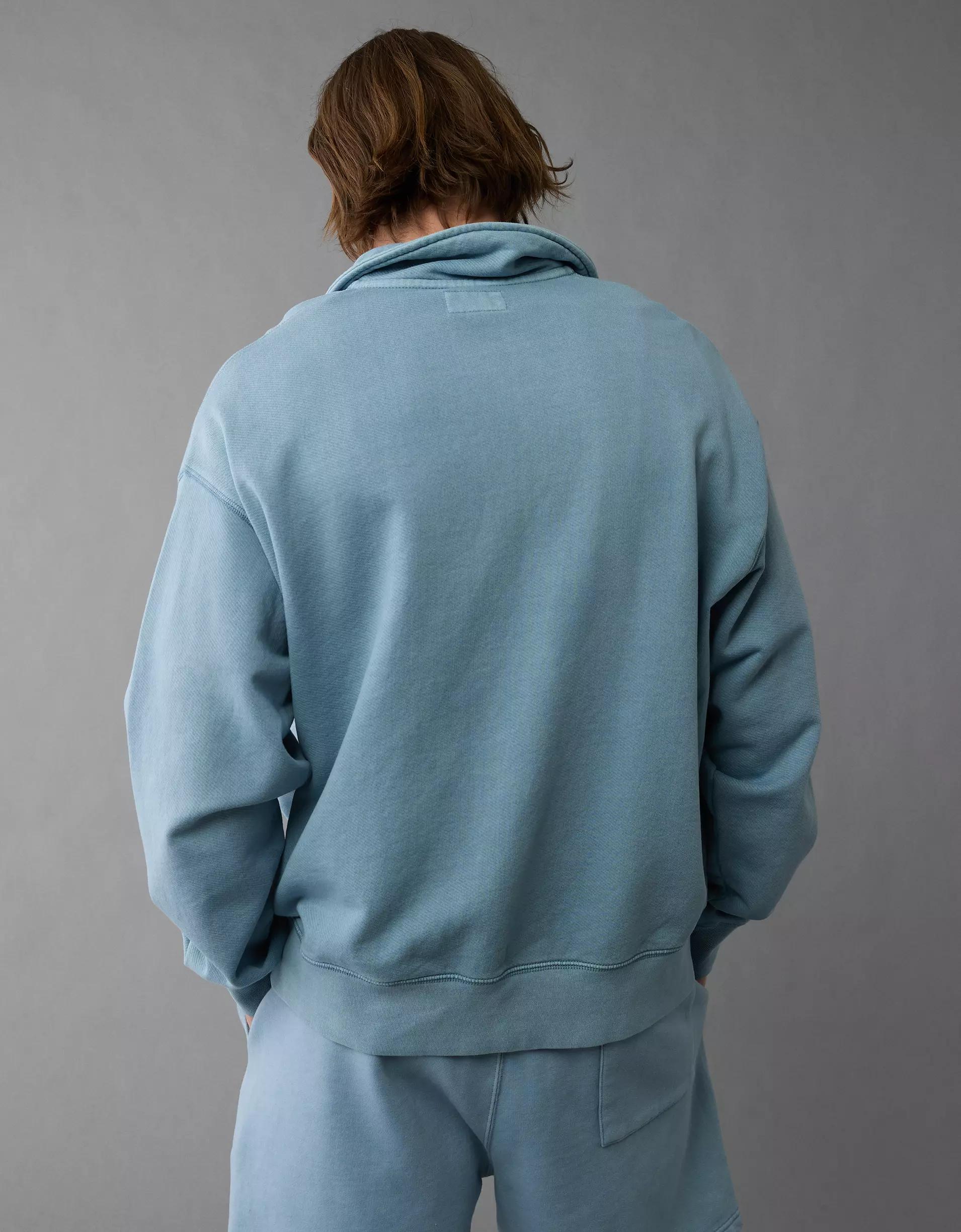 AE Quarter-Zip Polo Collar Sweatshirt Product Image