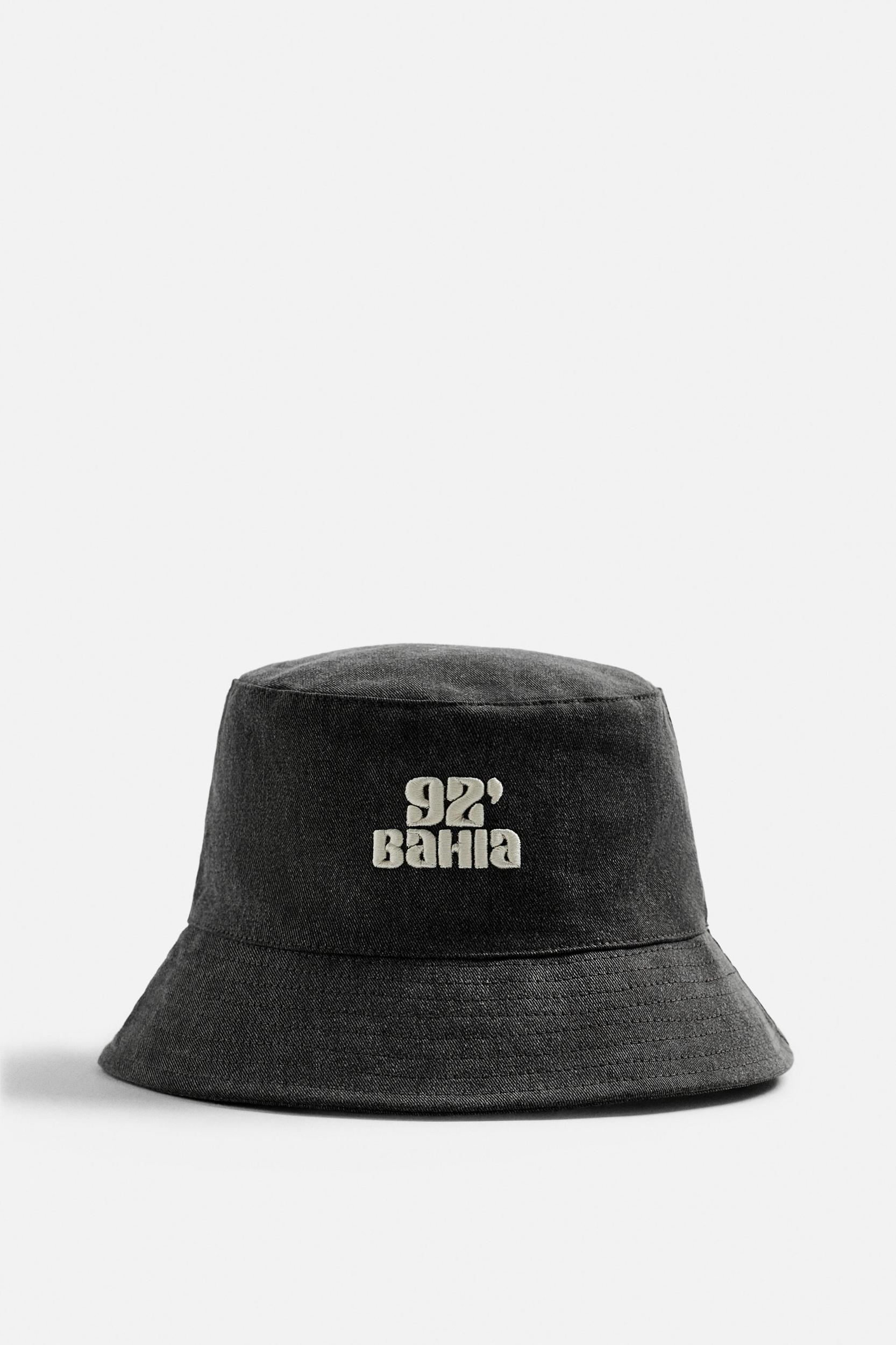 CONTRAST EMBROIDERY BUCKET HAT Product Image