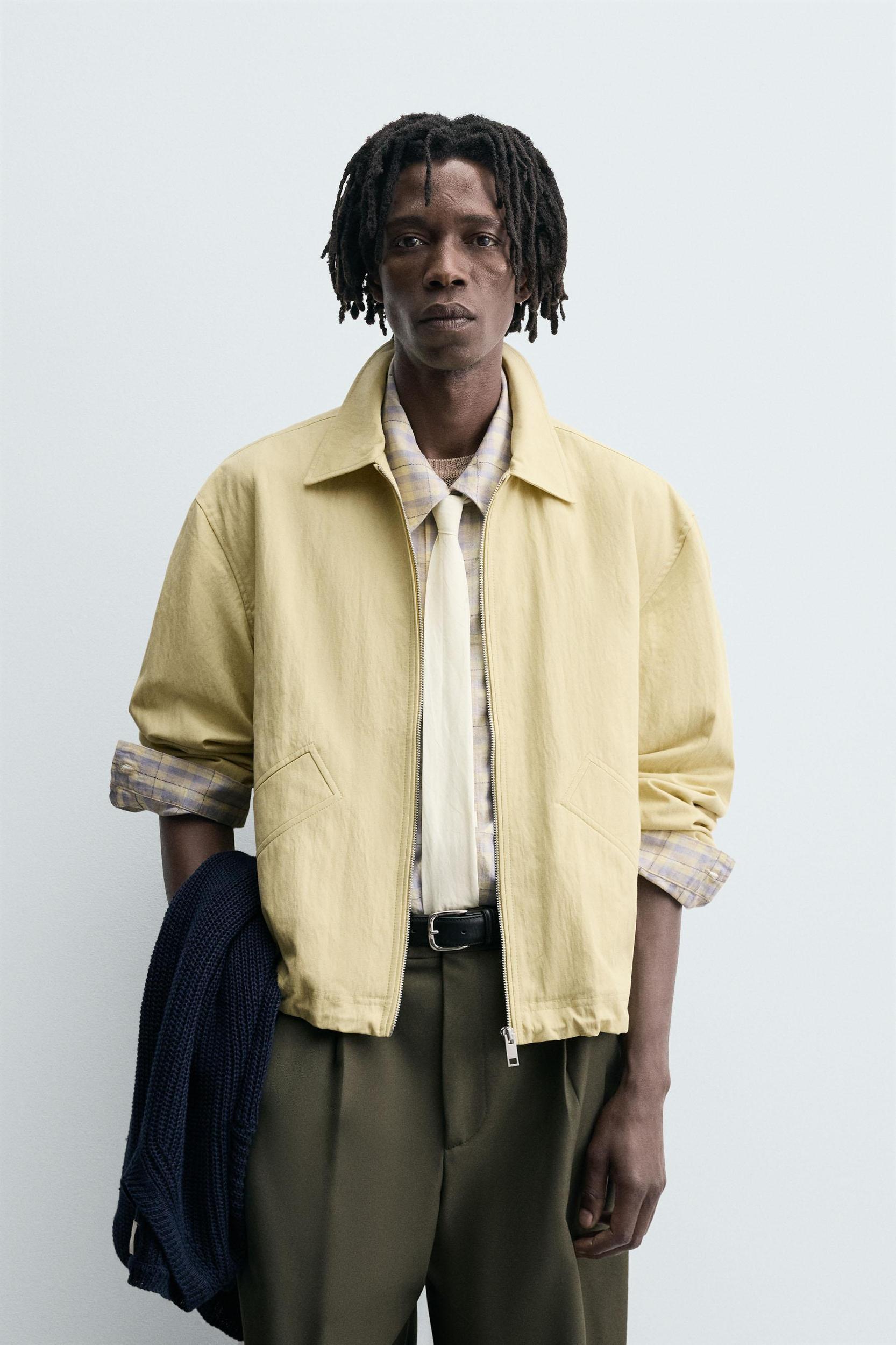 STRUCTURED CROPPED FIT JACKET Product Image