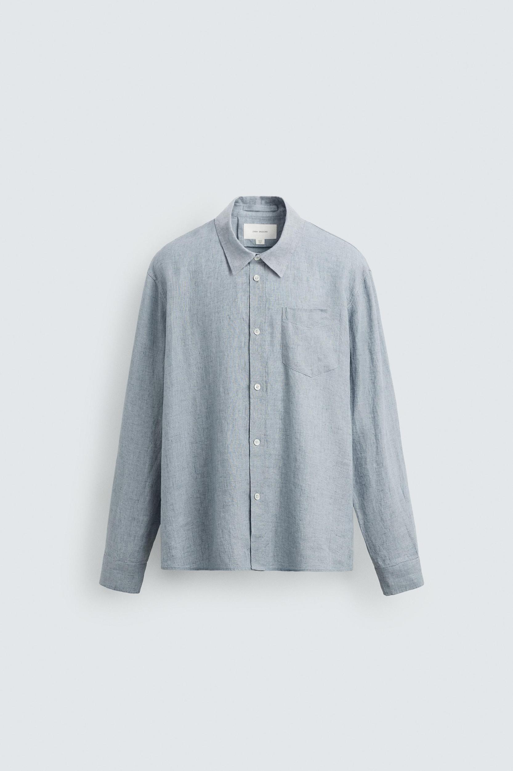 RELAXED FIT 100% LINEN SHIRT Product Image