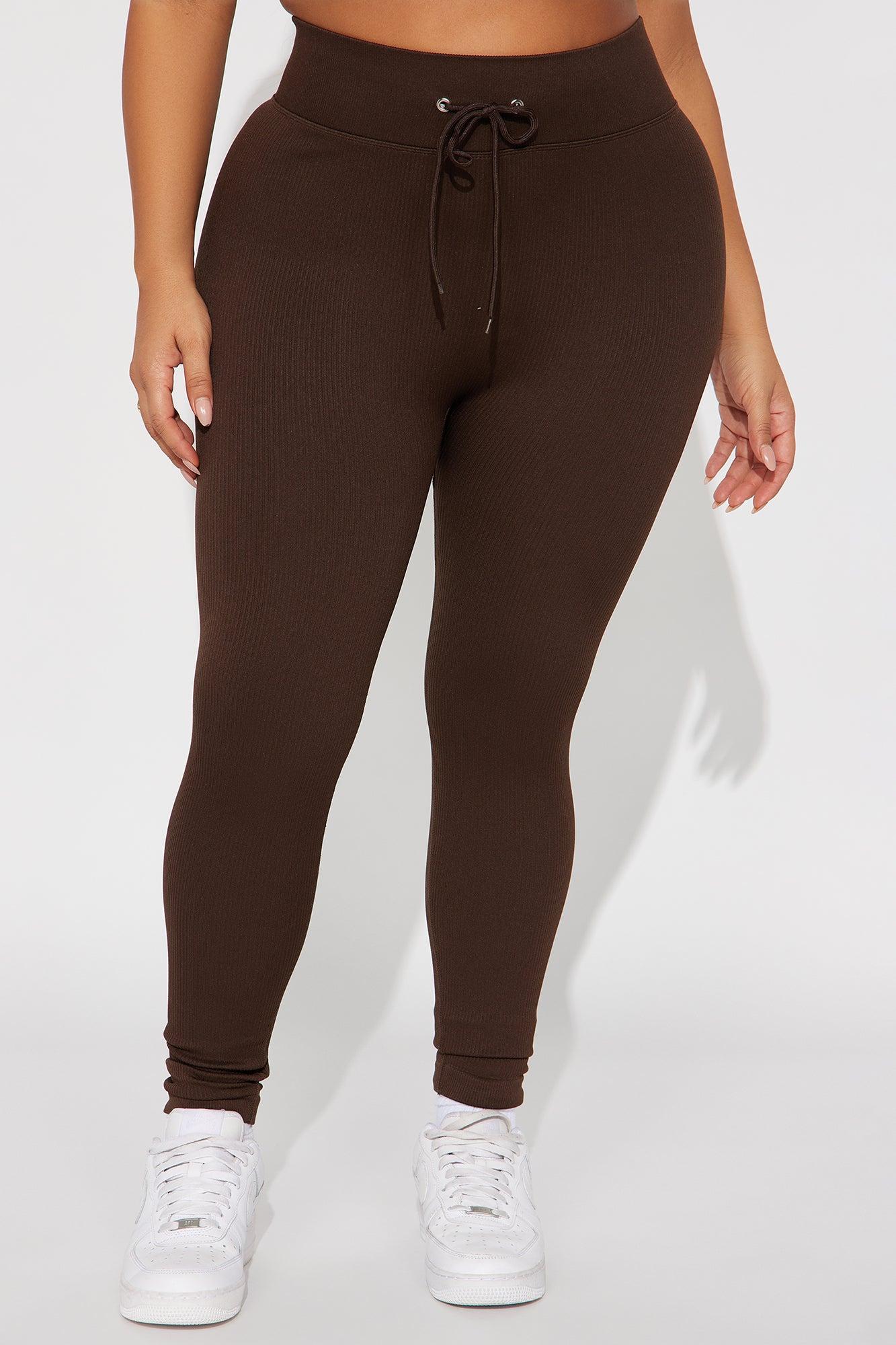 Feel The Burn Active Legging - Chocolate Female Product Image