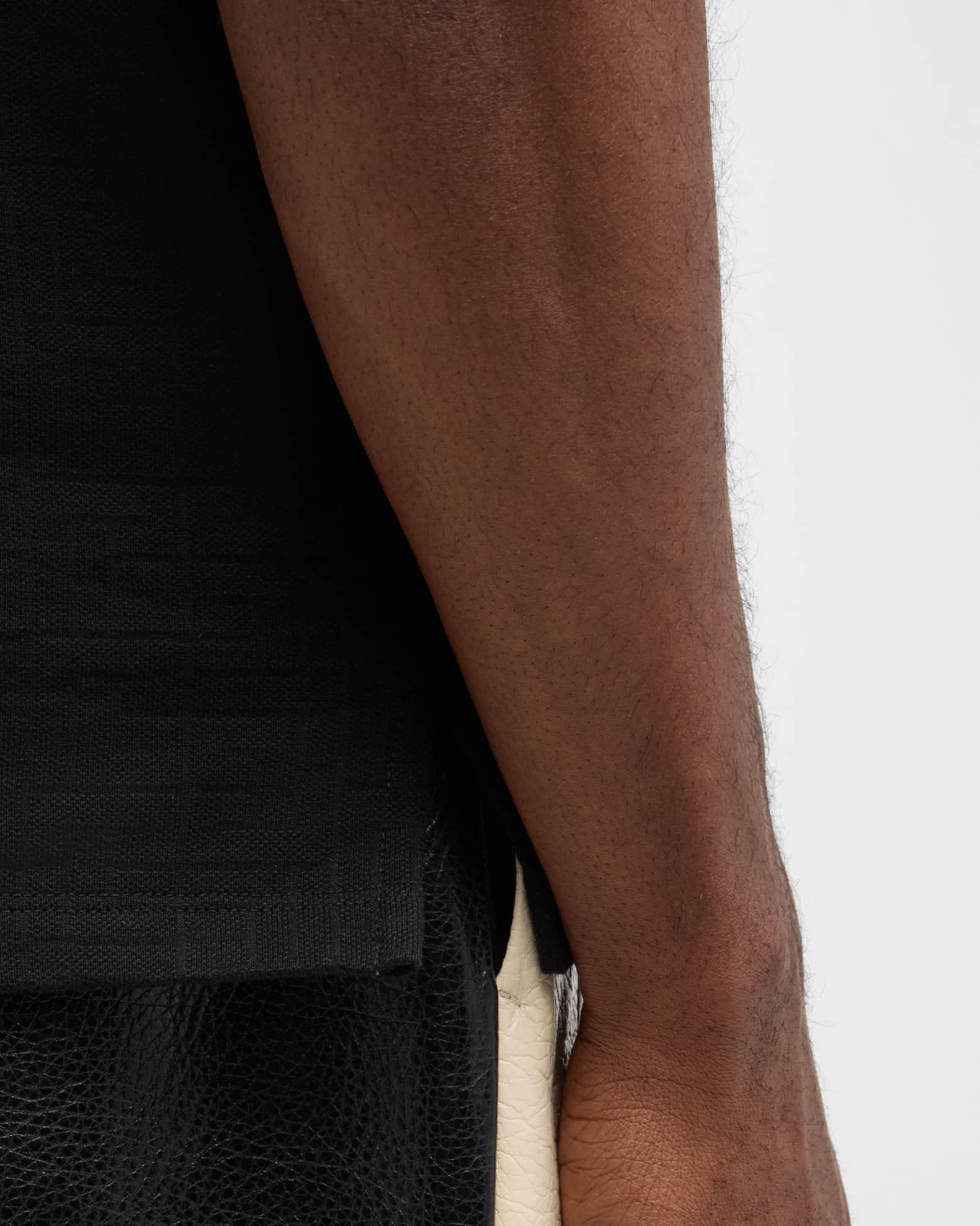 Men's Monogram Pique Polo Shirt Product Image