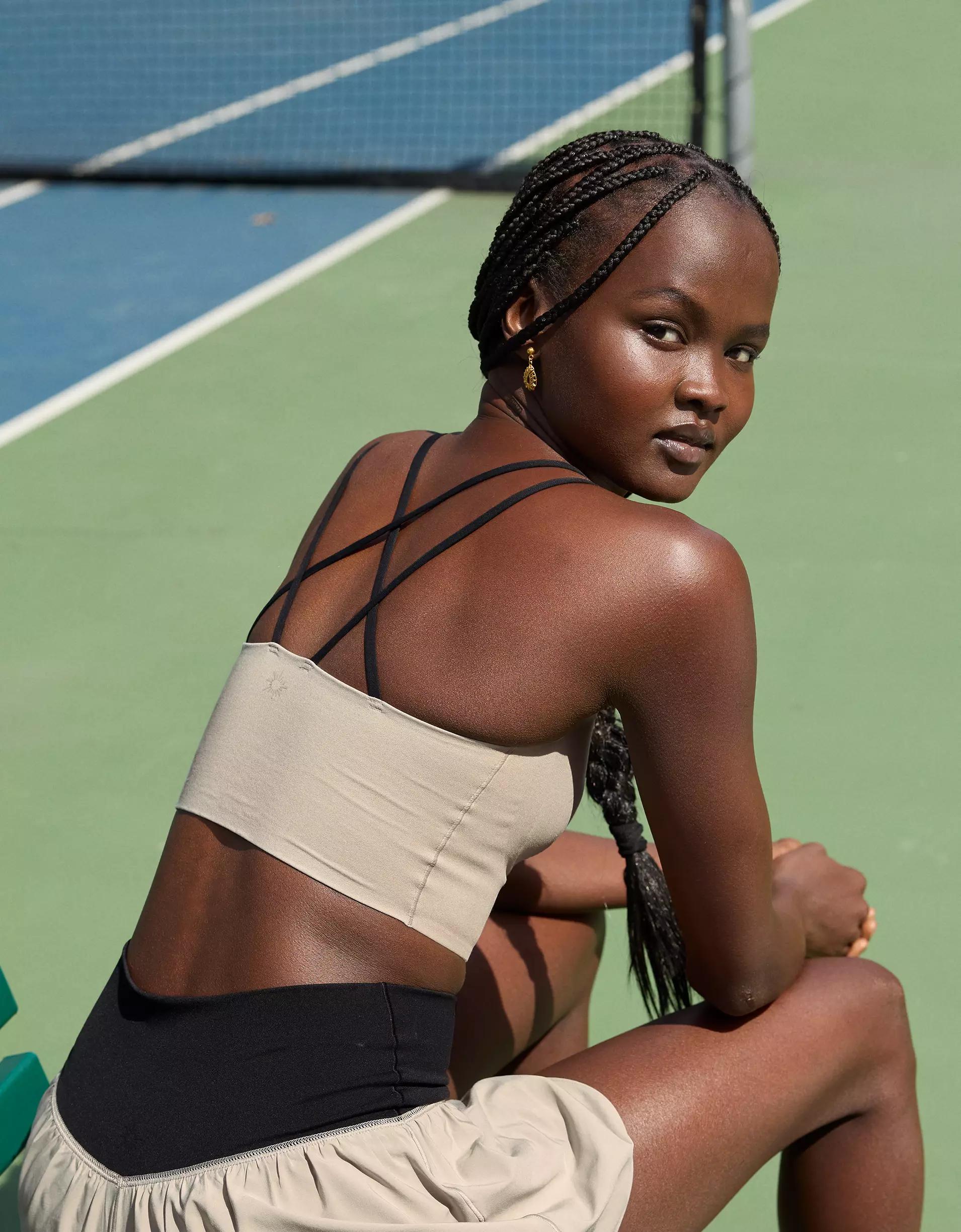 OFFLINE By Aerie Real Me Hold Up! Strappy Sports Bra Product Image