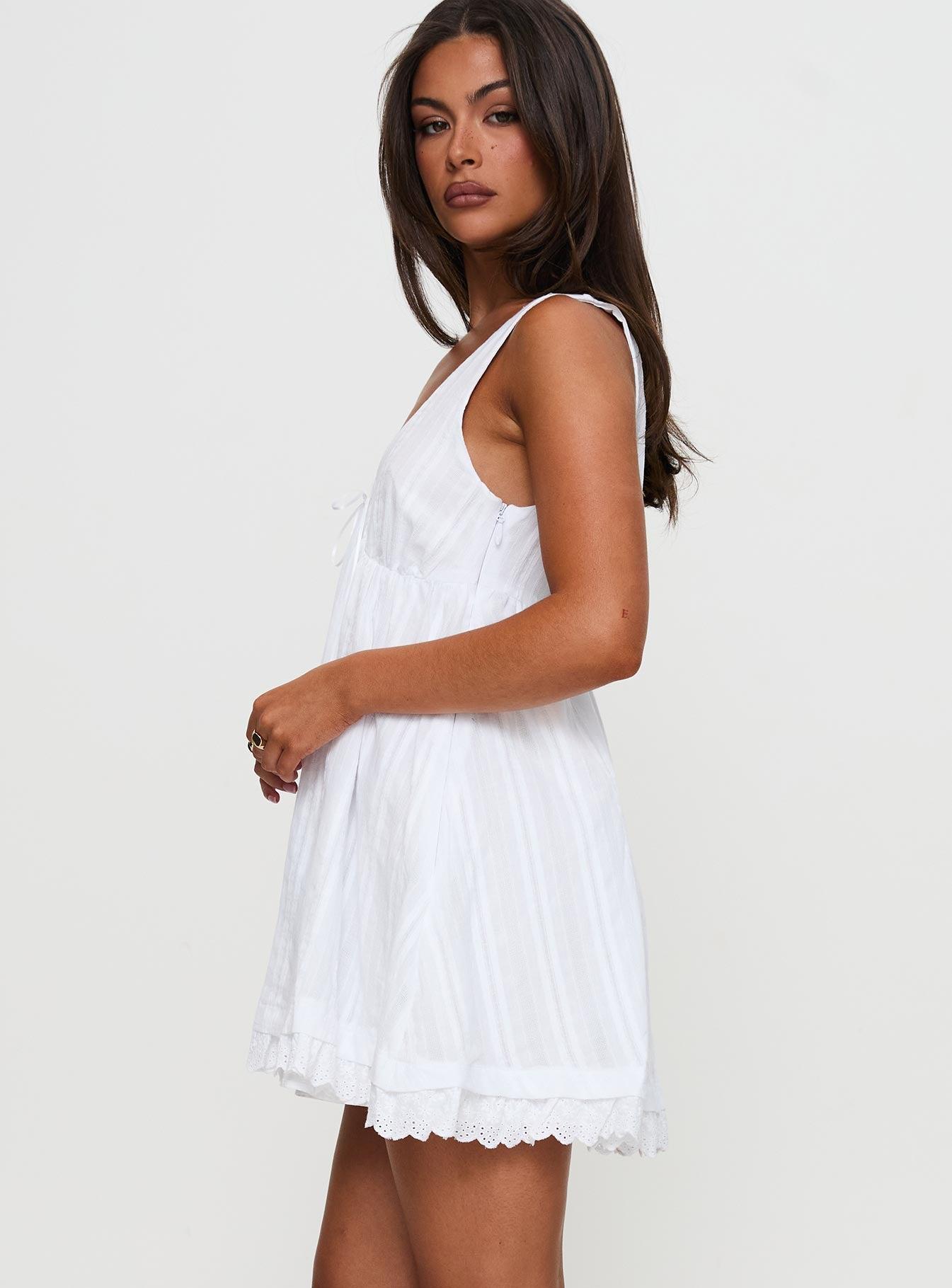 Nelty Mini Dress White Product Image