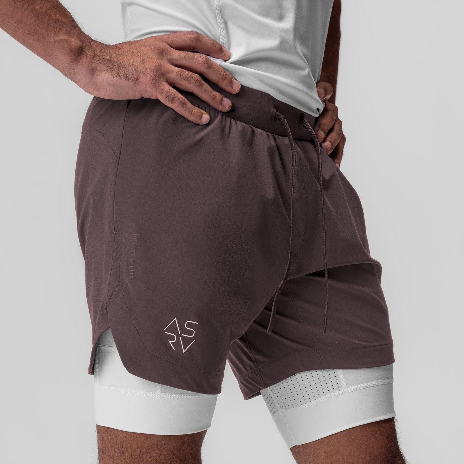 0866. Tetra-Lite® 7" Liner Short - Nightshade "Cyber"/White Male Product Image