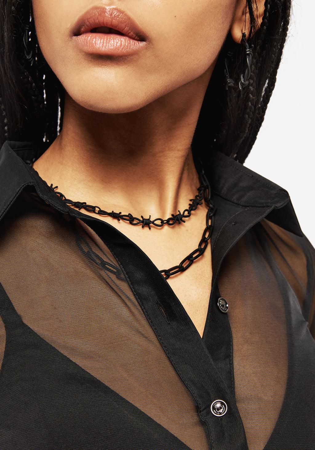 Finis Button Up Mesh Shirt Product Image