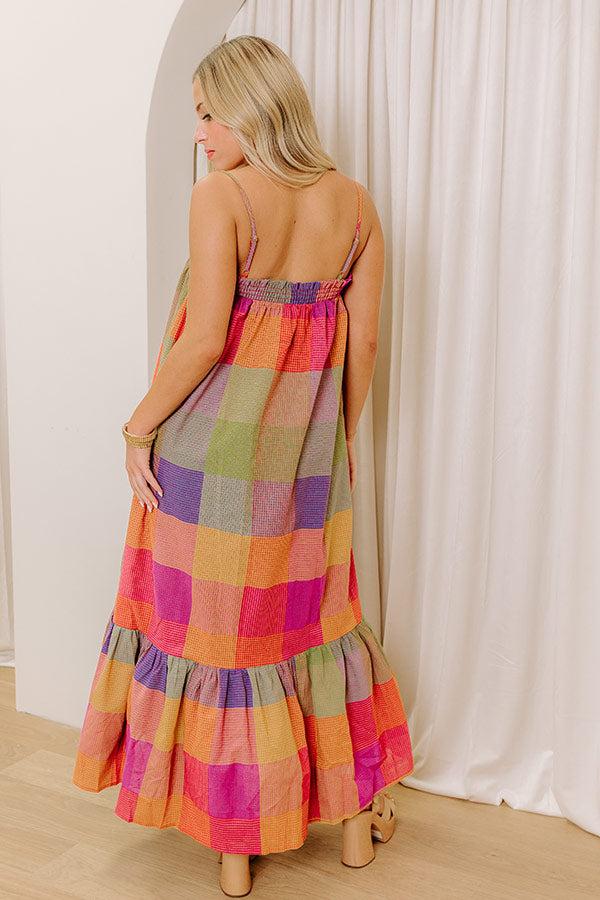 Sedona Sunsets Color Block Midi Dress Product Image