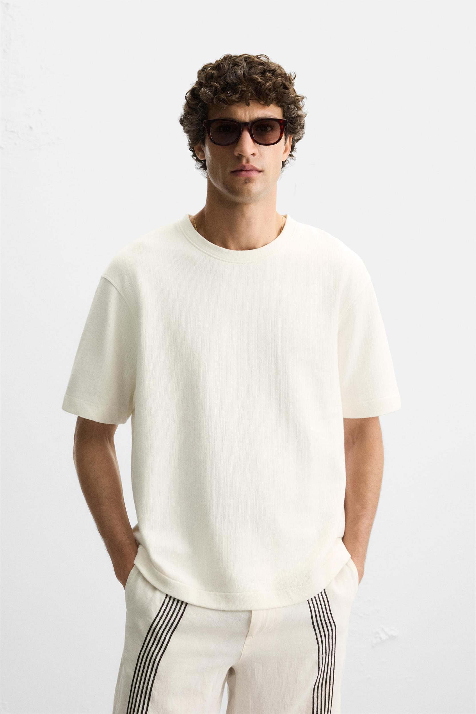 REGULAR FIT TEXTURED SWEATSHIRT Product Image