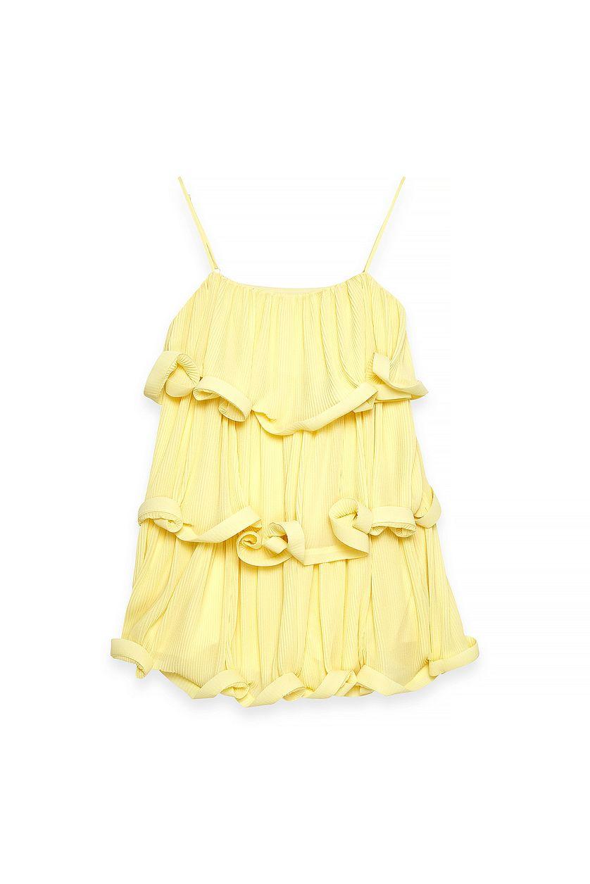 Printed Flounce Mini Dress Product Image