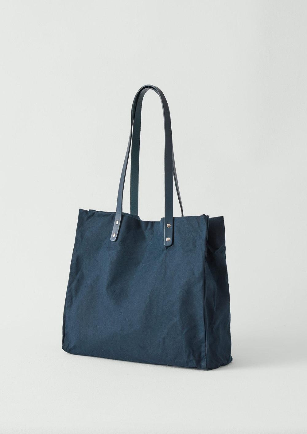Kate Sheridan Waxed Canvas Tote | Midnight Product Image