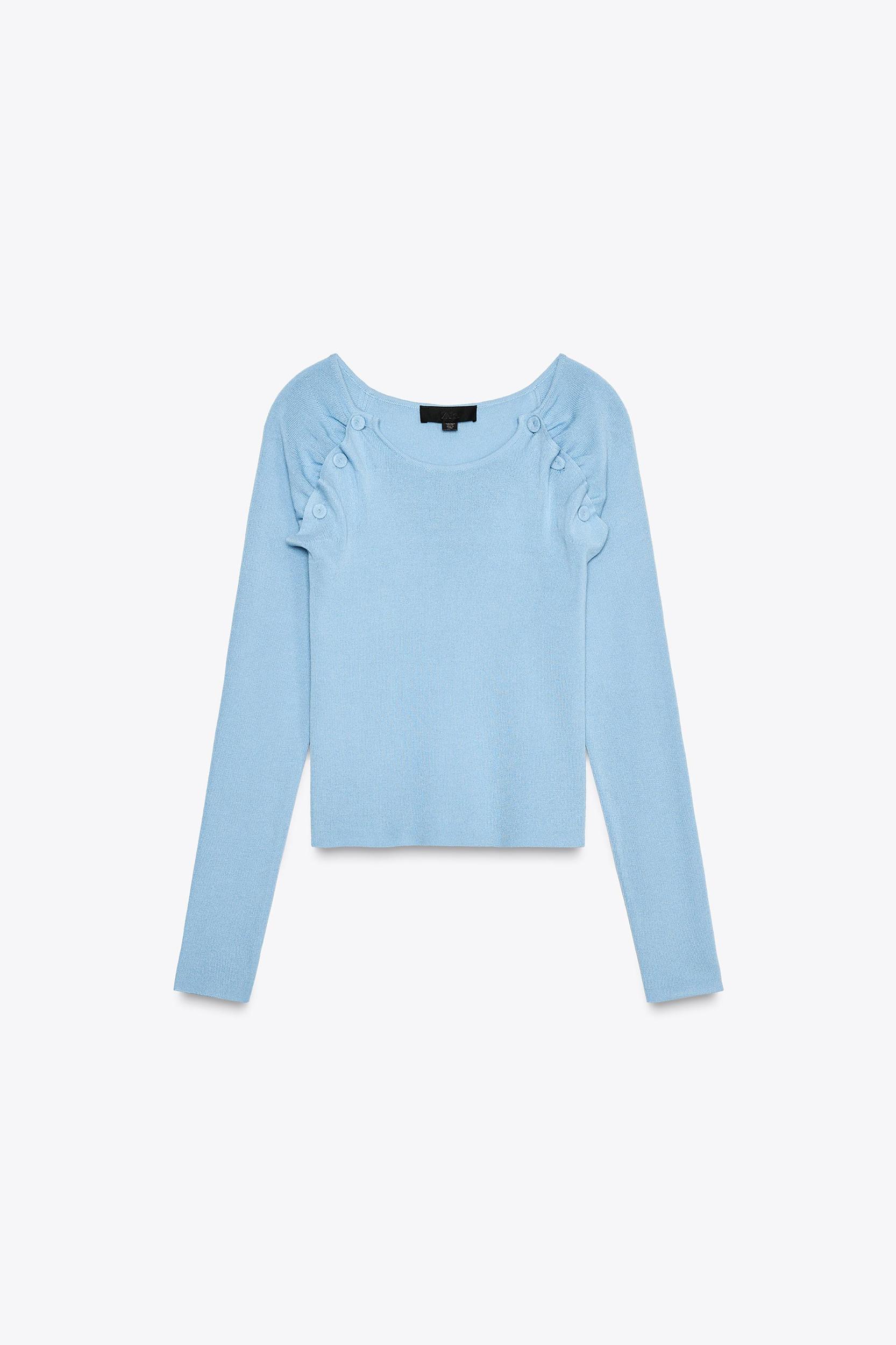 RUCHED KNIT TOP Product Image