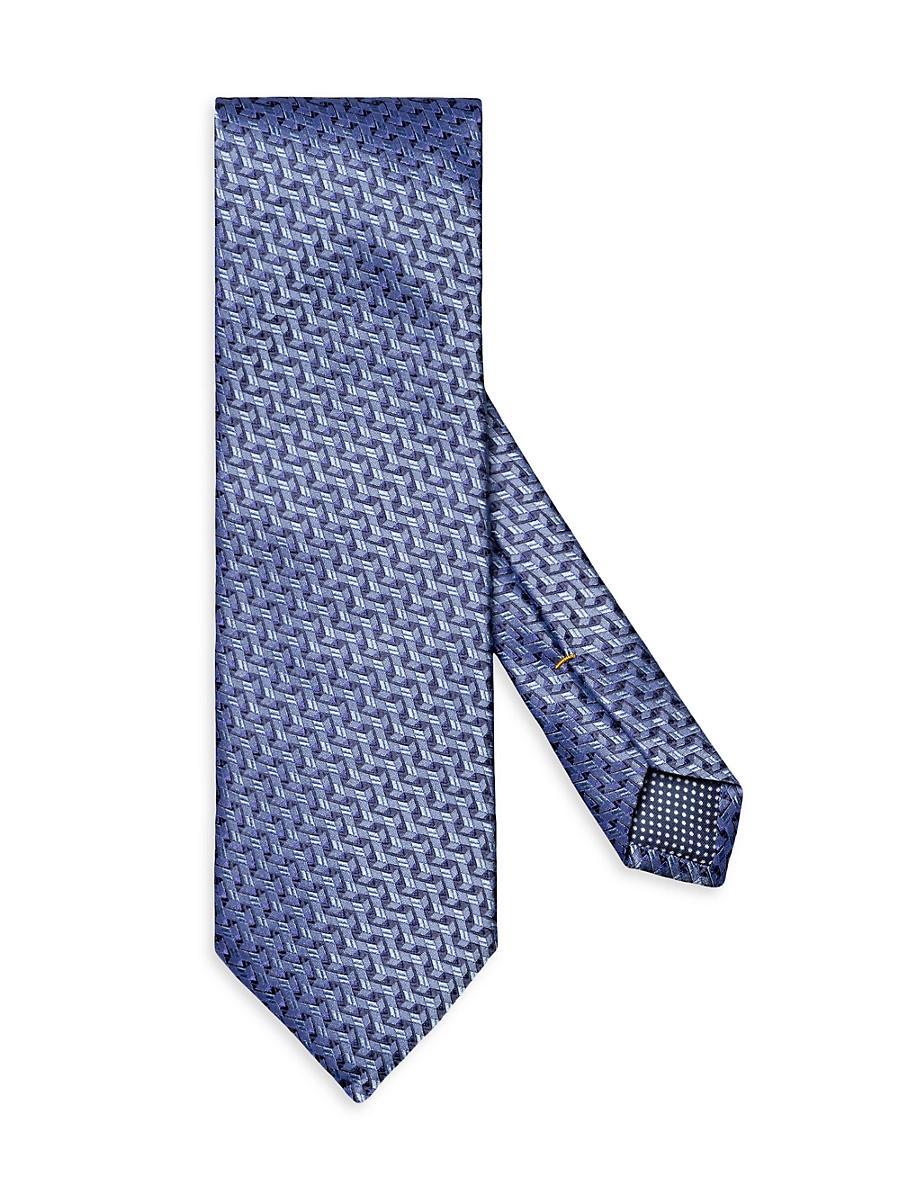 Mens Geometric Silk Tie Product Image