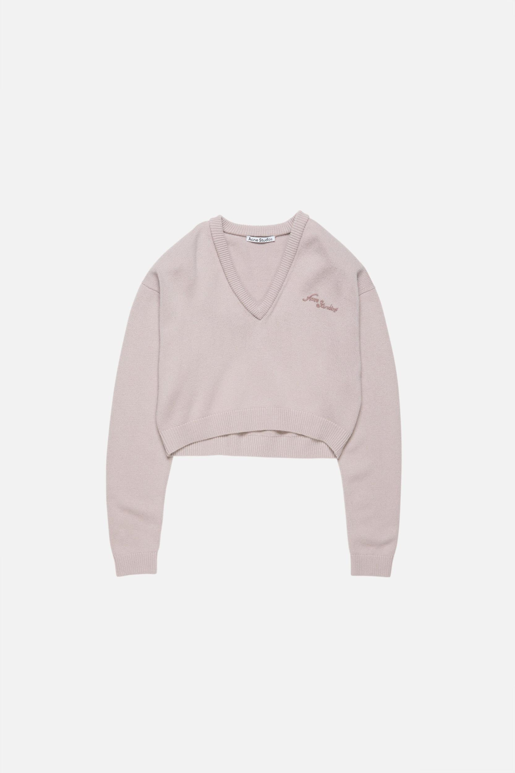 Wool v-neck sweater Product Image
