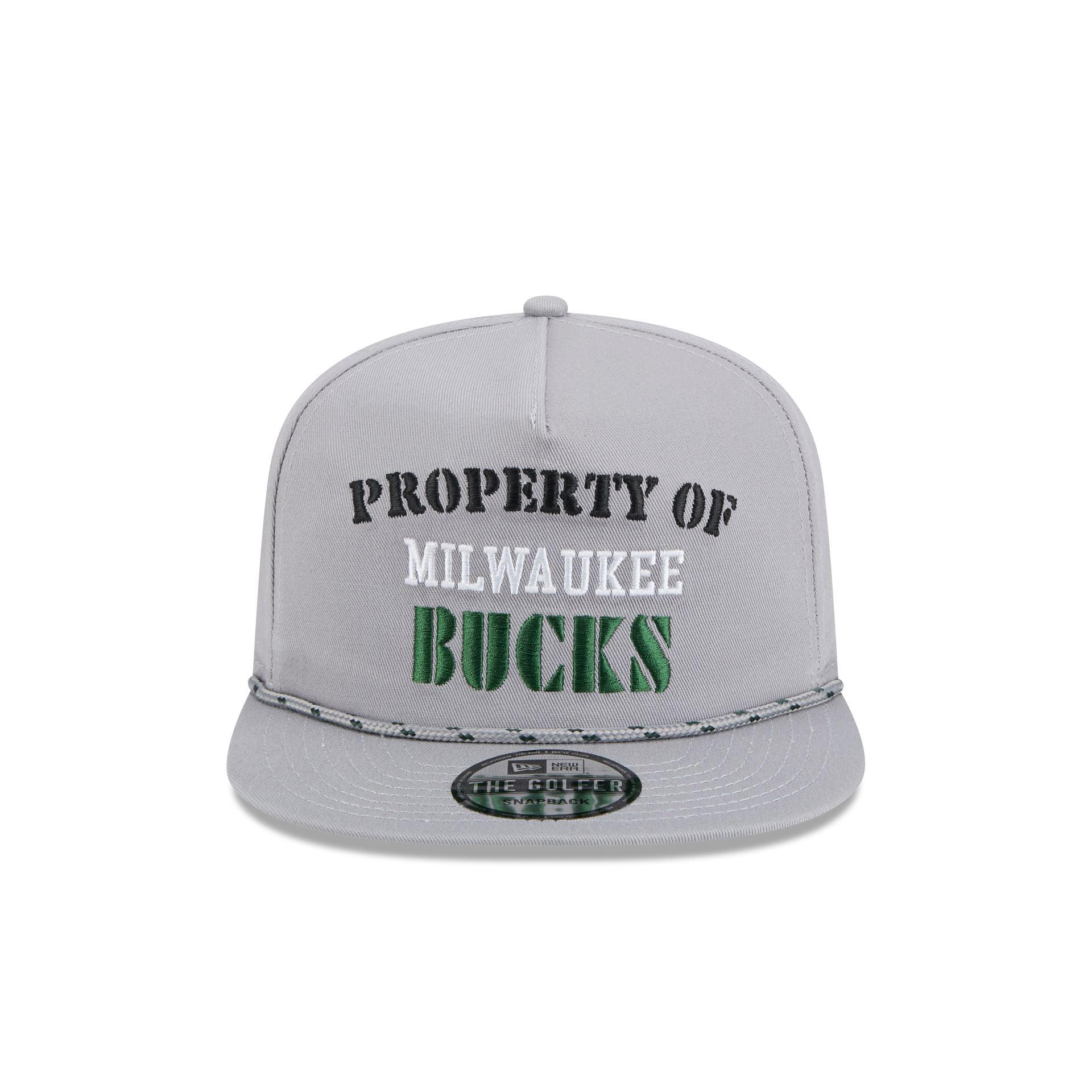Milwaukee Bucks Vintage Gray Rope Golfer Hat Male Product Image