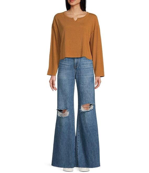 Billabong Mai Tai Long Sleeve Rib Knit Top Product Image