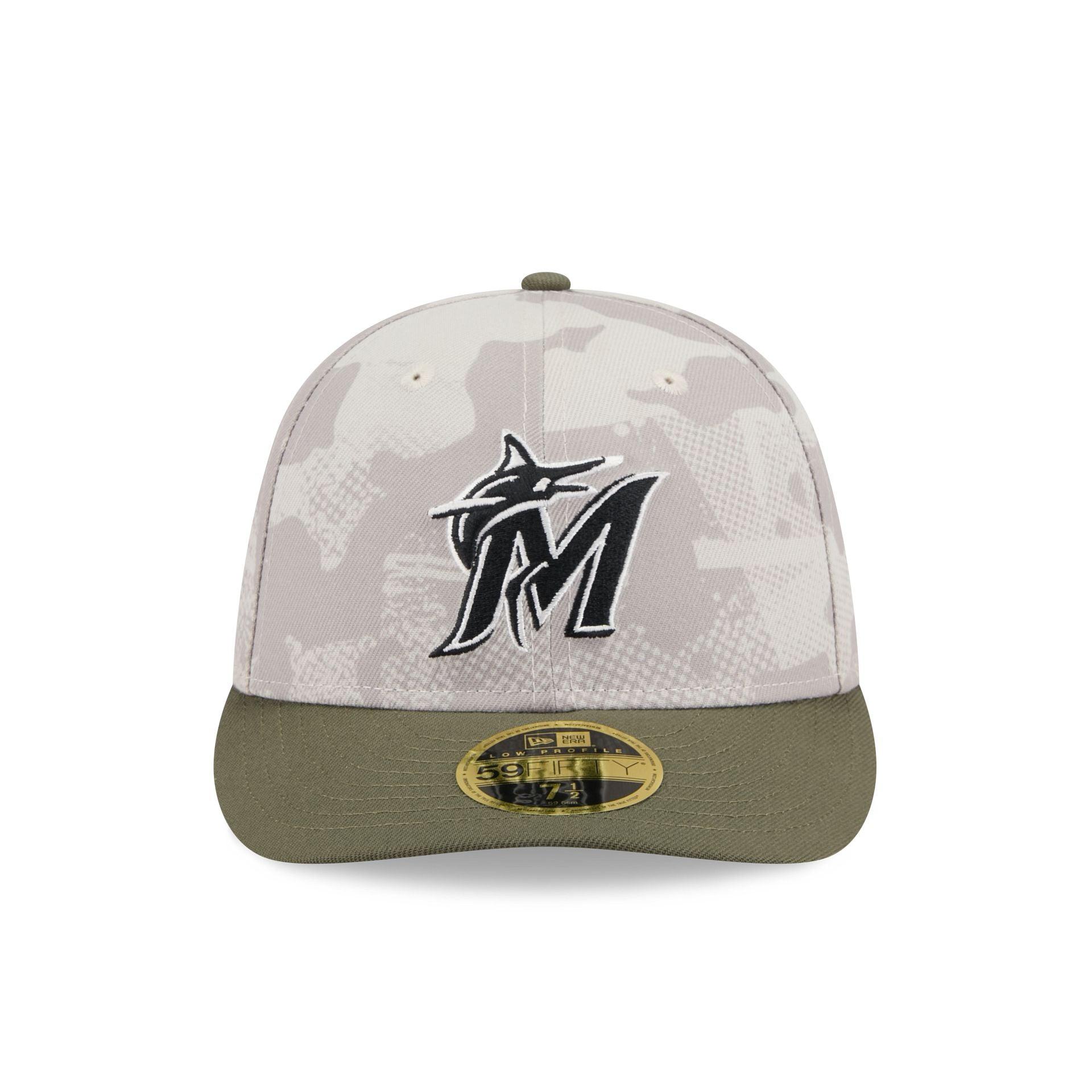 Miami Marlins Armed Forces Day 2025 Low Profile 59FIFTY Fitted Hat Male Product Image