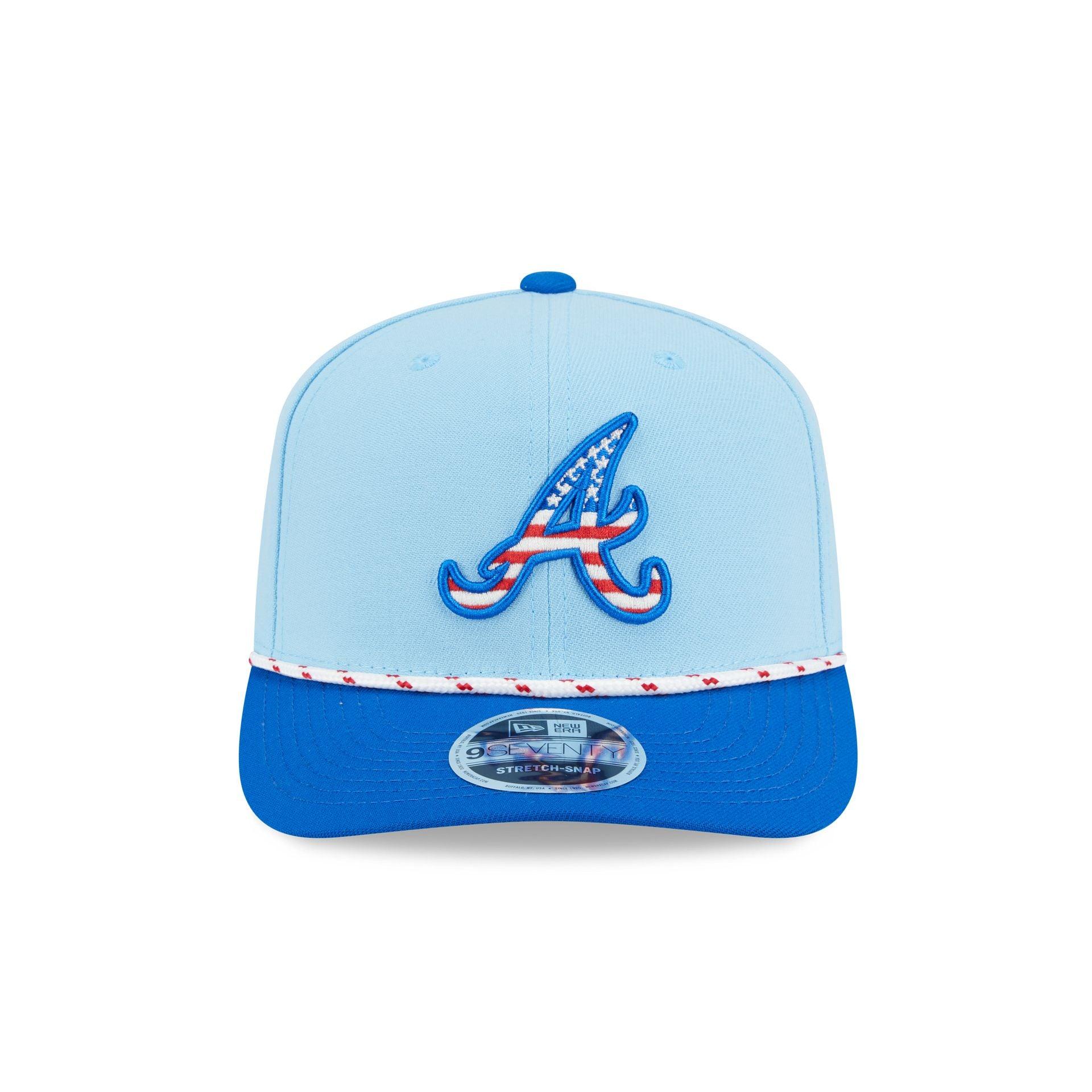 Atlanta Braves Independence Day 2025 9SEVENTY Stretch-Snap Hat Male Product Image