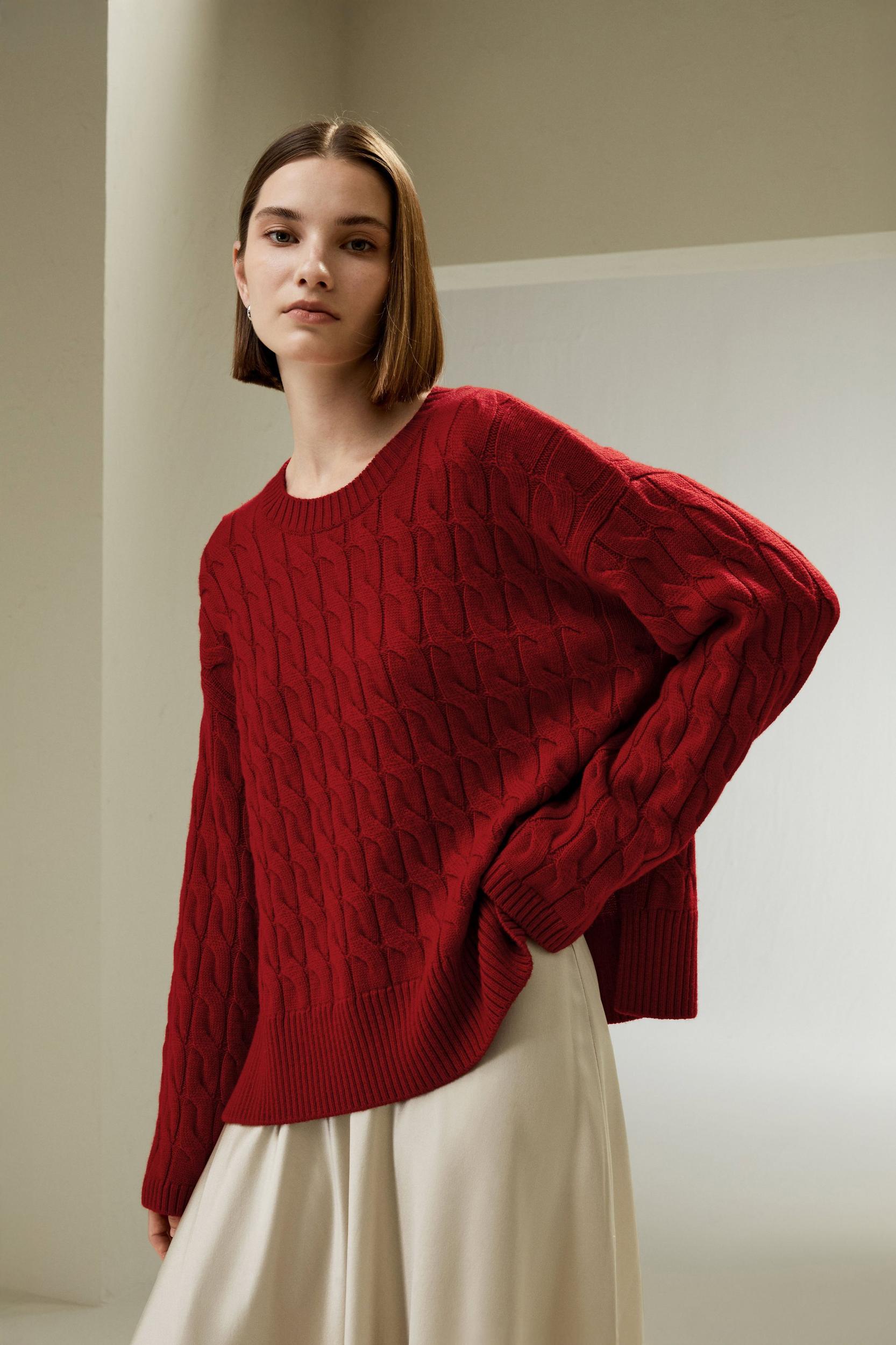 Ultrafine Merino Wool Crewneck Sweater Product Image