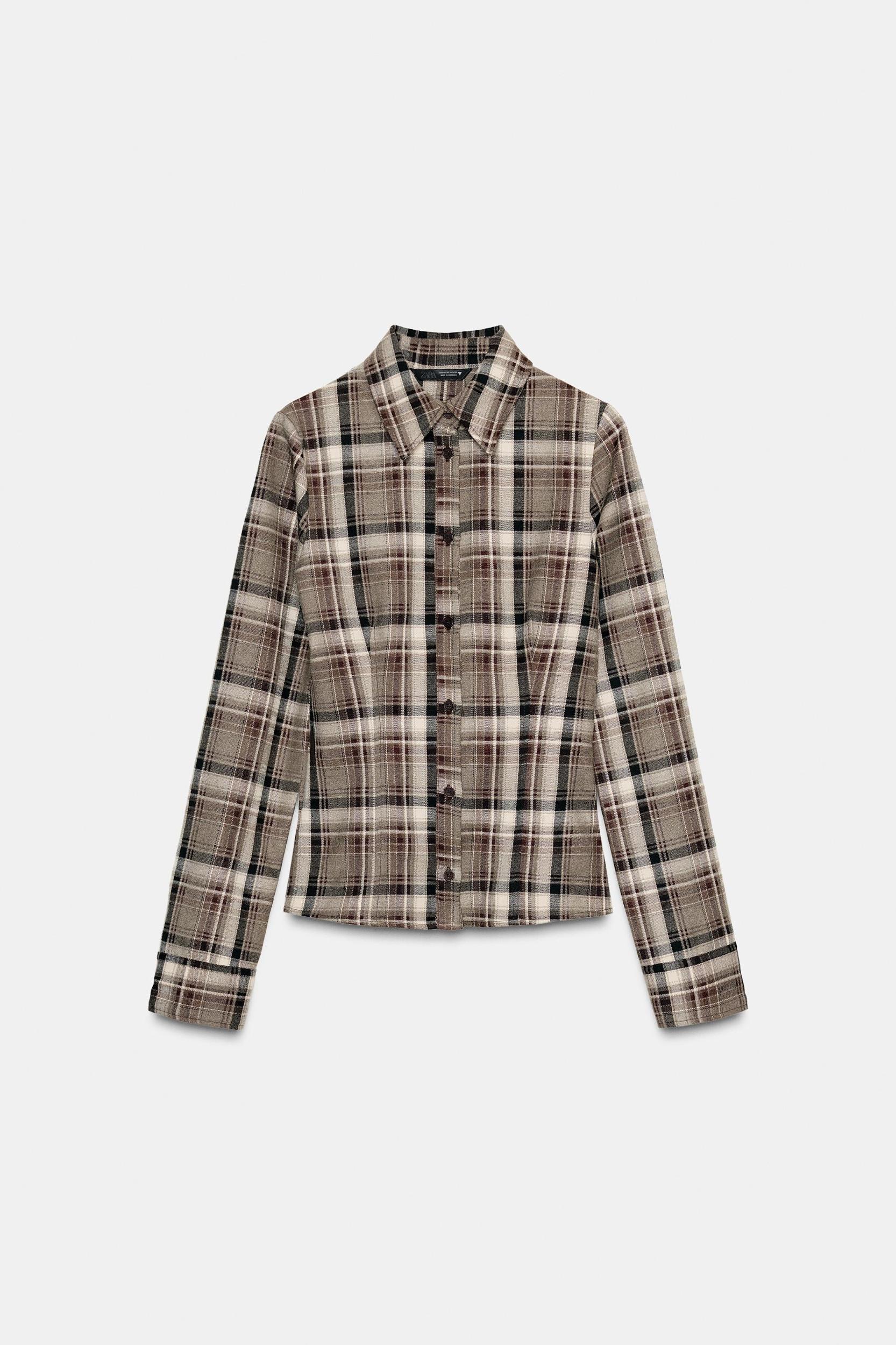 FITTED PLAID SHIRT Product Image