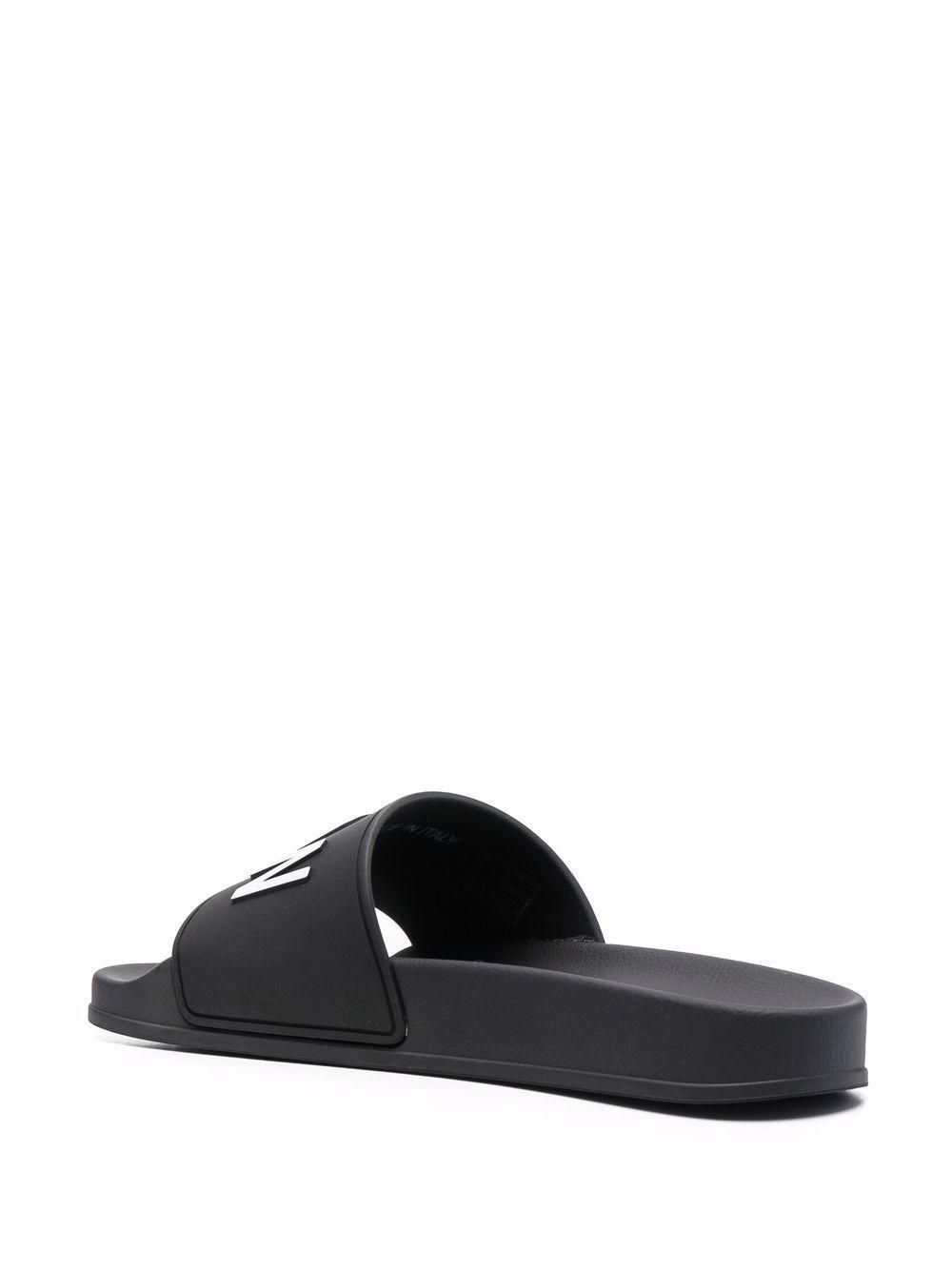 Icon-print slip-on slides Product Image