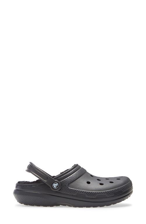 Crocs Womens Crocs Classic Lined Clogs - Womens Shoes Black/Black Product Image