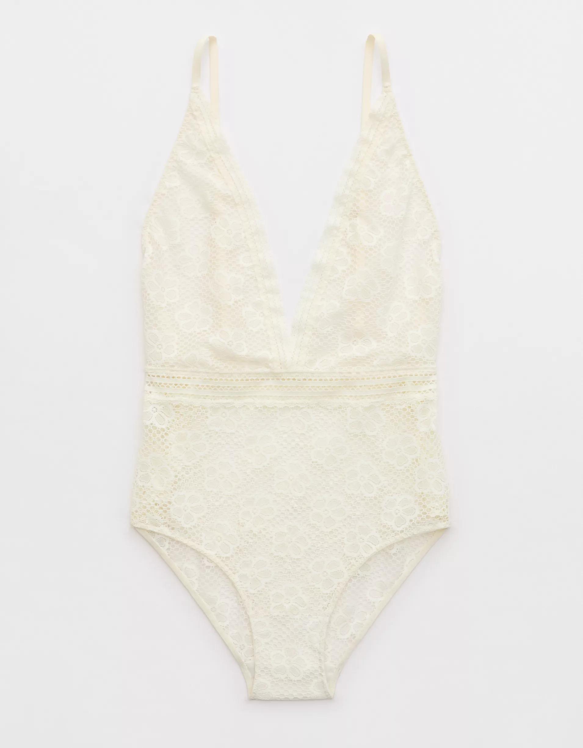 Show Off Beachside Lace Plunge Bodysuit Product Image