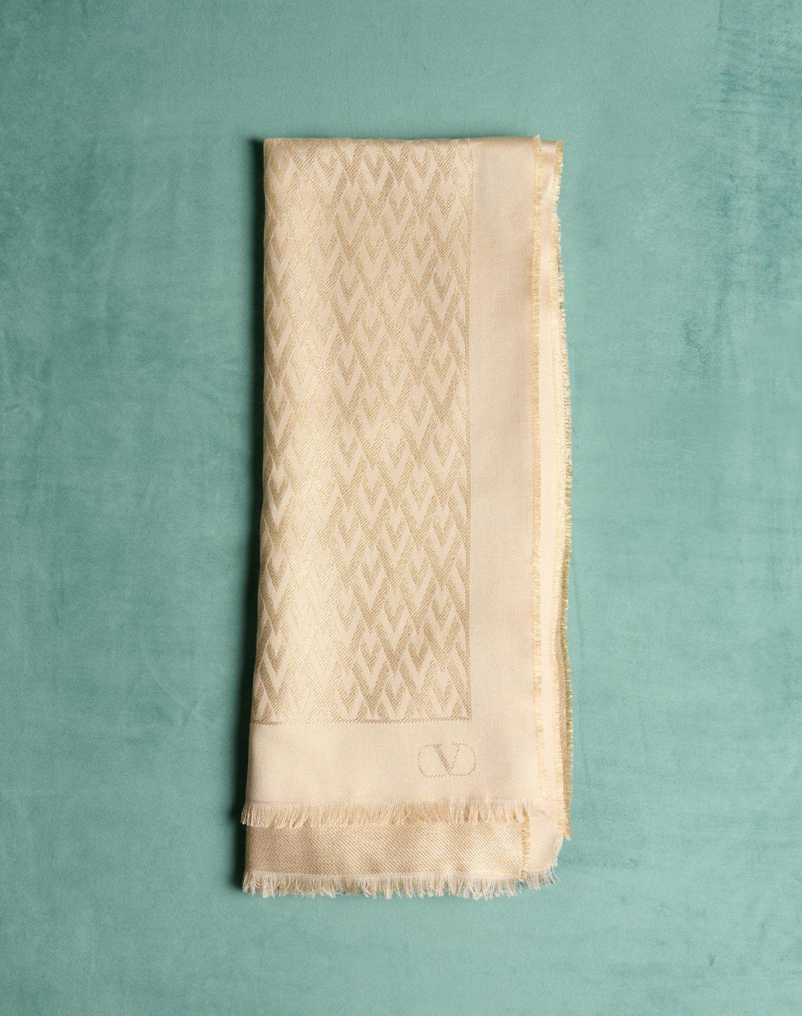 Toute La V Stole In Silk, Viscose And Cashmere Product Image