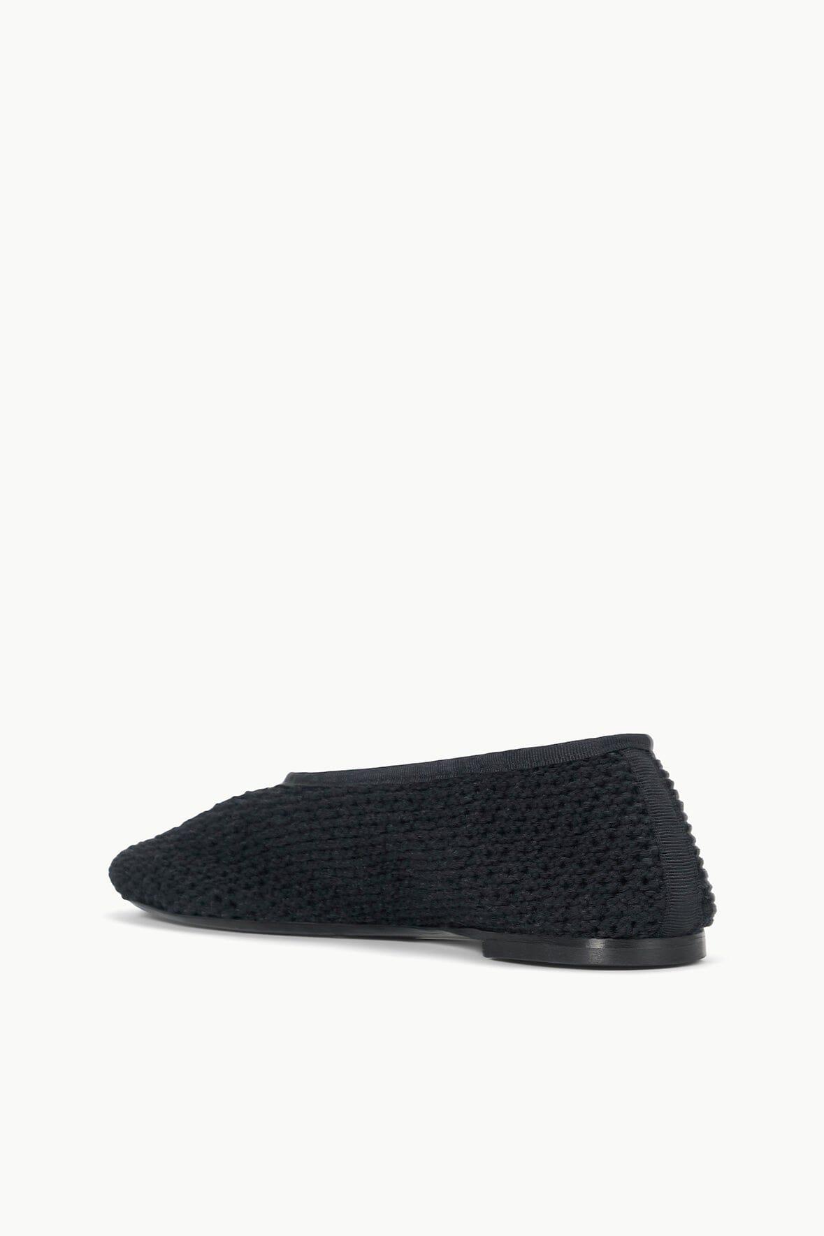 ALBA BALLET FLAT | BLACK CROCHET Product Image