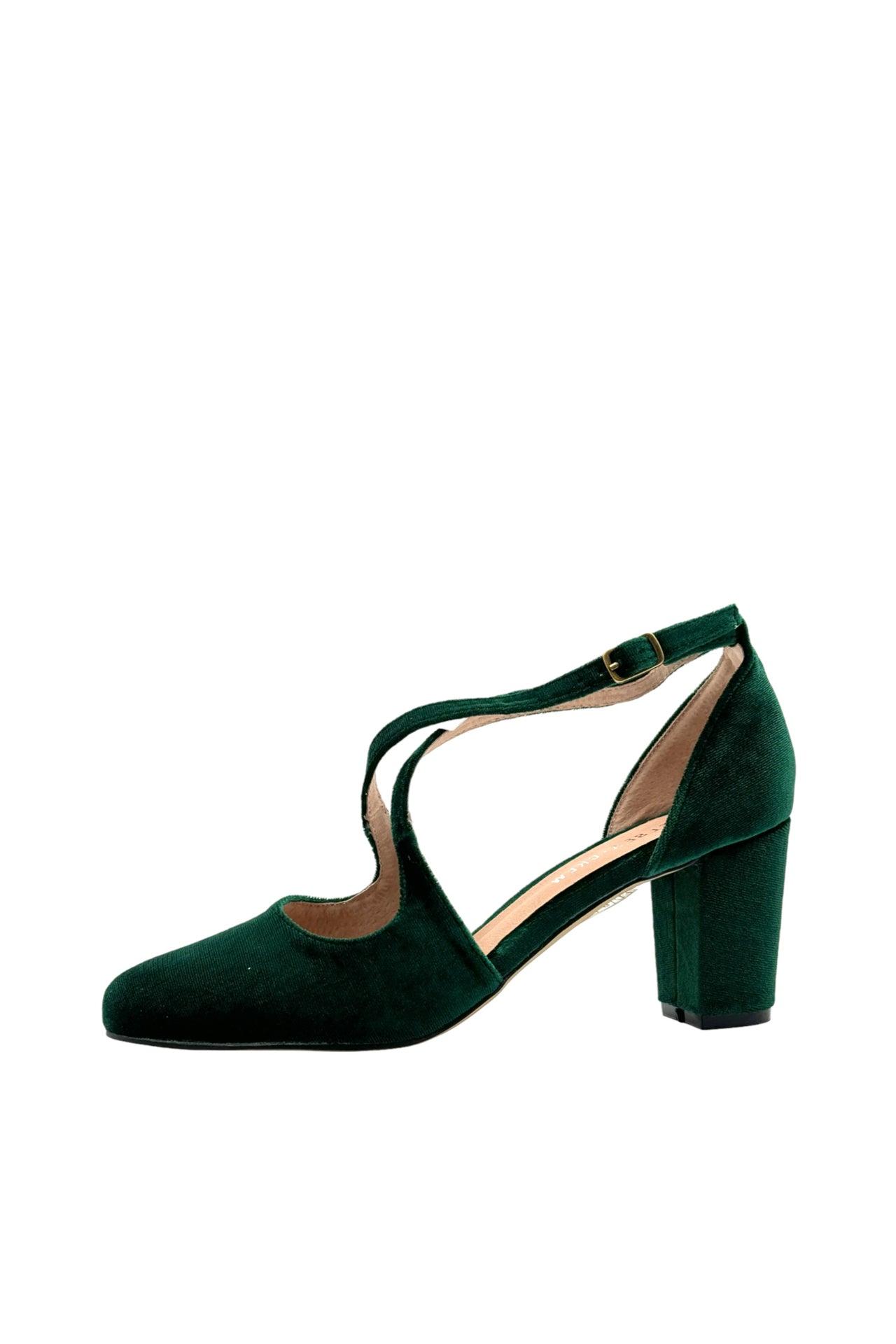 Oren Velvet Mary Jane Heels Product Image
