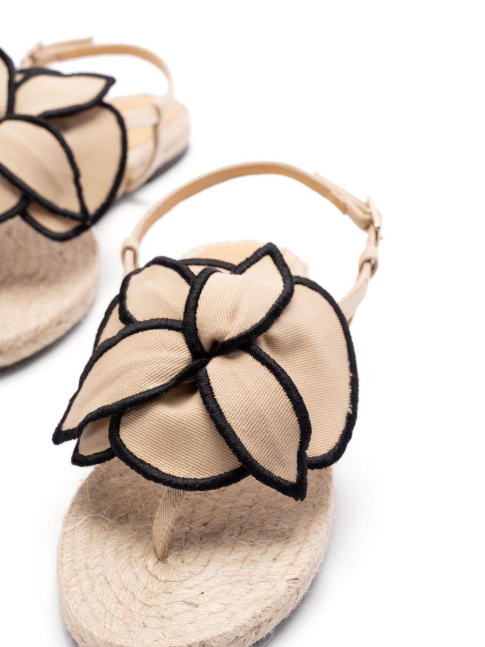 floral-appliqué sandals Product Image