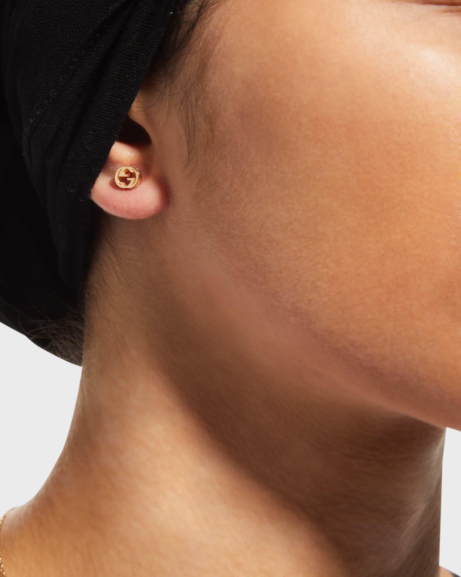 Interlocking-G Stud Earrings in Yellow Gold Product Image