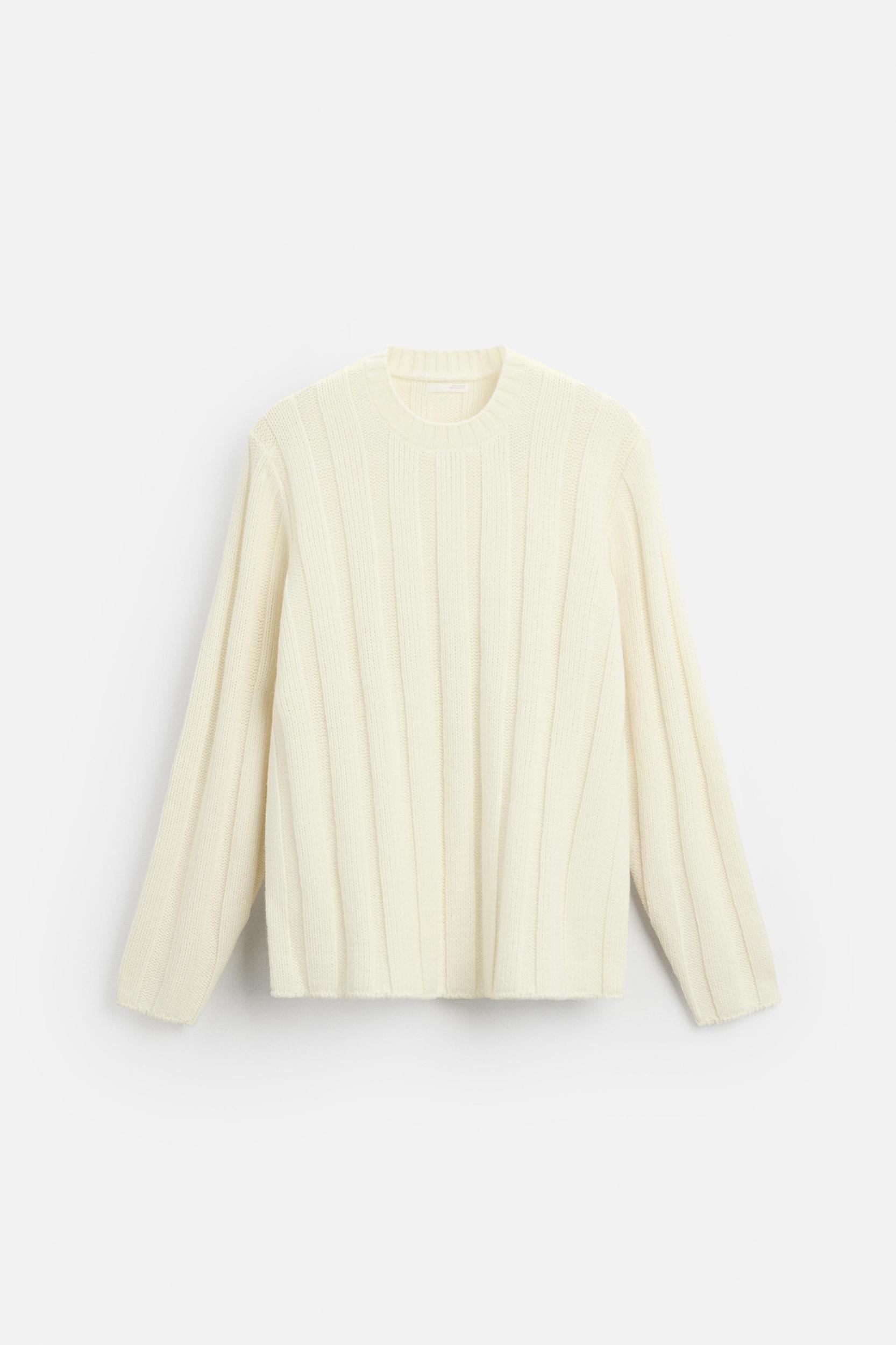 RIBBED TEXTURED SWEATER Product Image