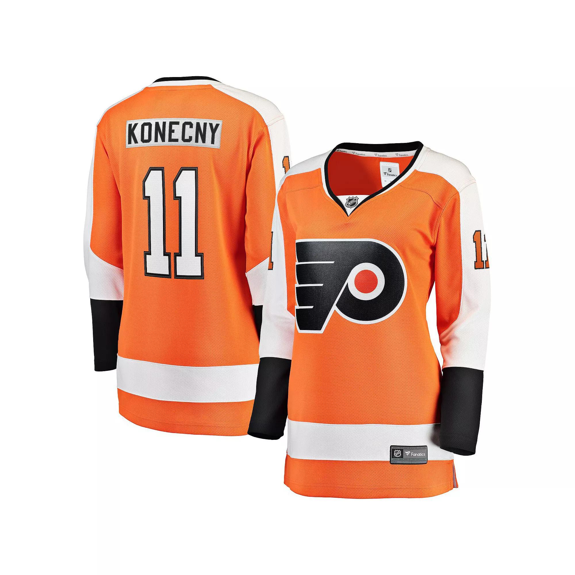 Women's Fanatics Branded Travis Konecny Orange Philadelphia Flyers Home Premier Breakaway Player Jersey, Size: XS, Fly Orange Product Image