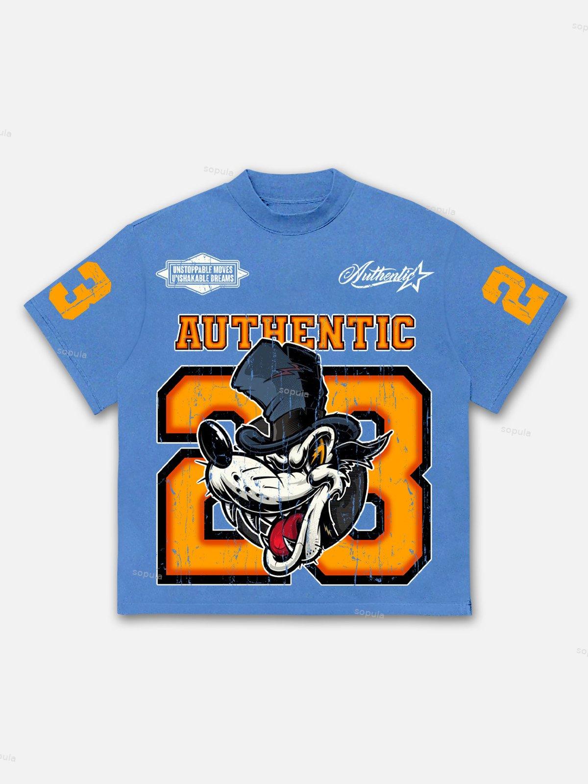 Streetwear No. 23 Y2k Hip Hop Gothic Cotton T-shirt Product Image