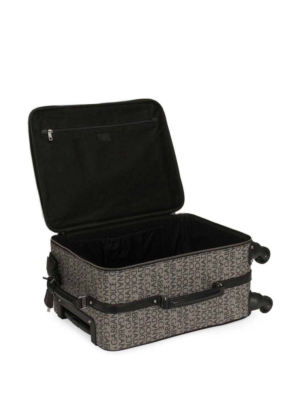 logo jacquard zipped luggage Product Image