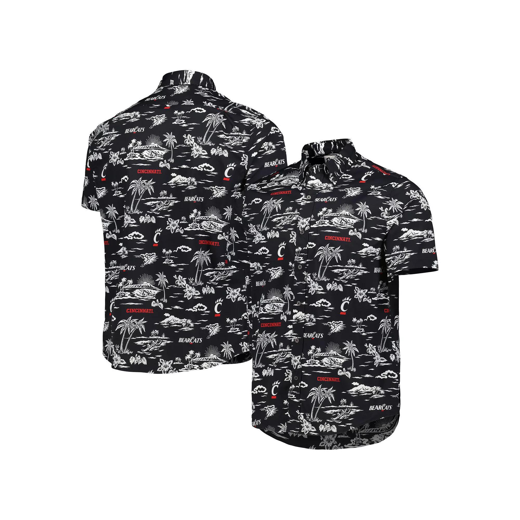 Men's Reyn Spooner Black Cincinnati Bearcats Performance Button-Down Shirt, Size: 2XL Product Image