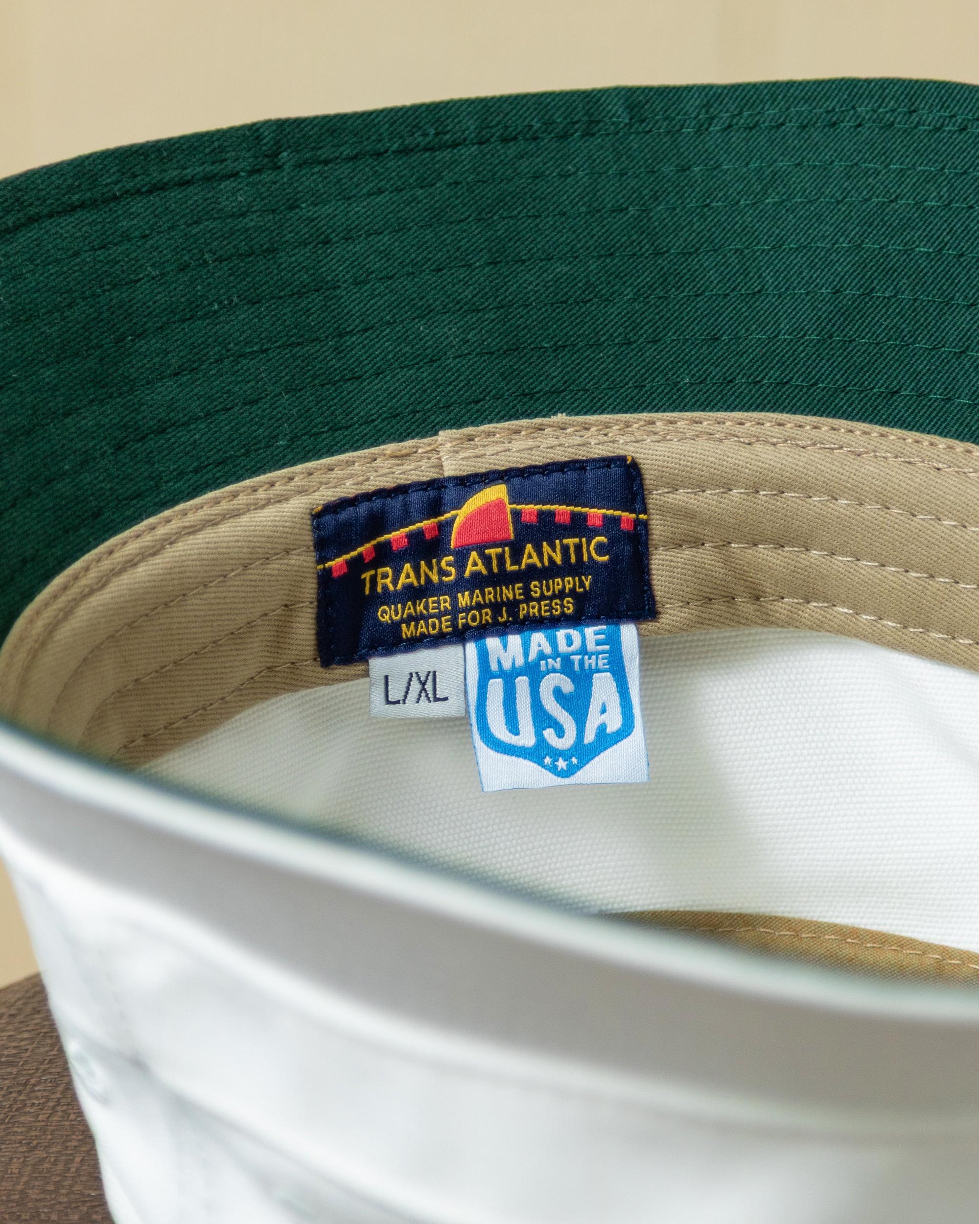 Transatlantic Bucket Hat in White Product Image