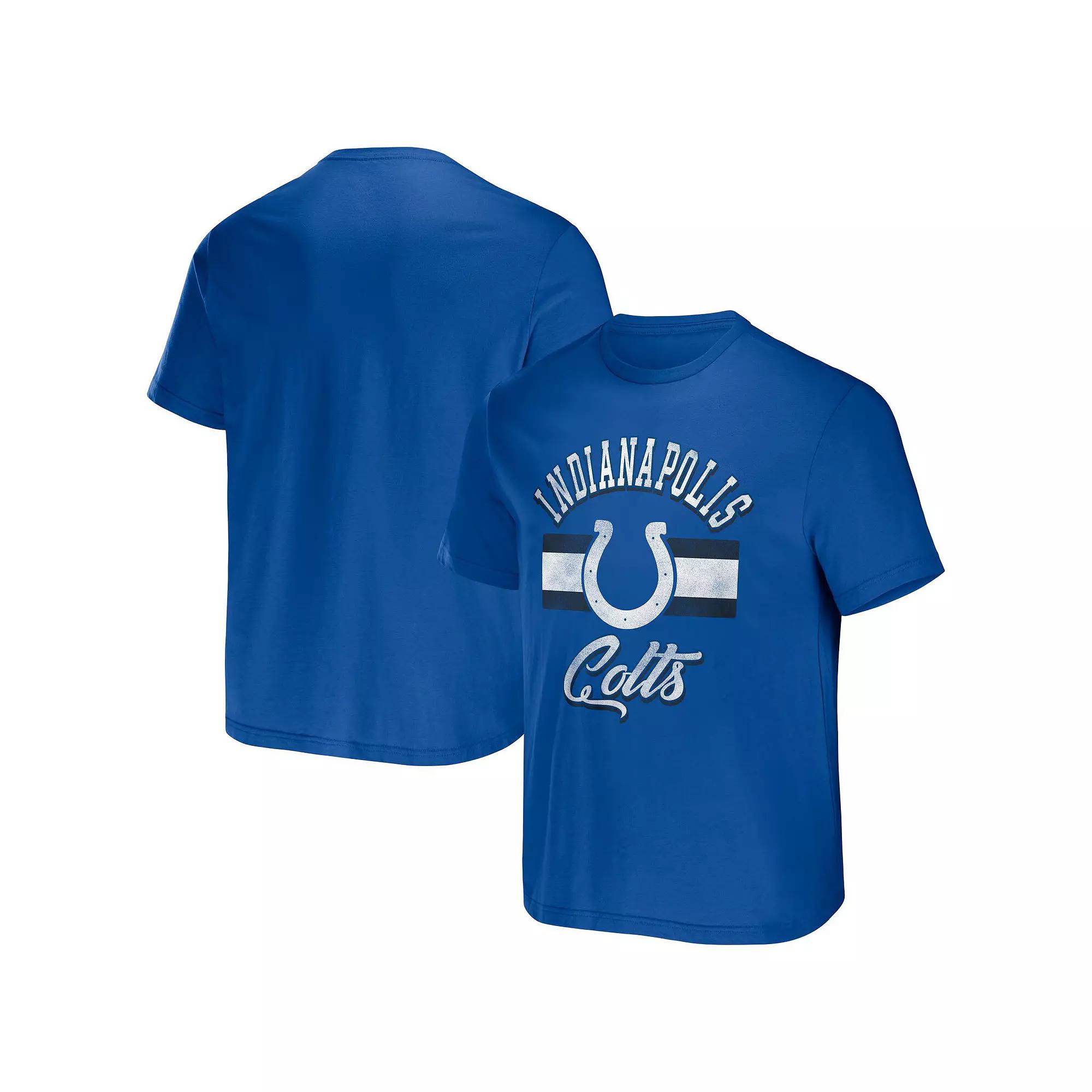 Men's NFL x Darius Rucker Collection by Fanatics Royal Indianapolis Colts Stripe T-Shirt,  Product Image