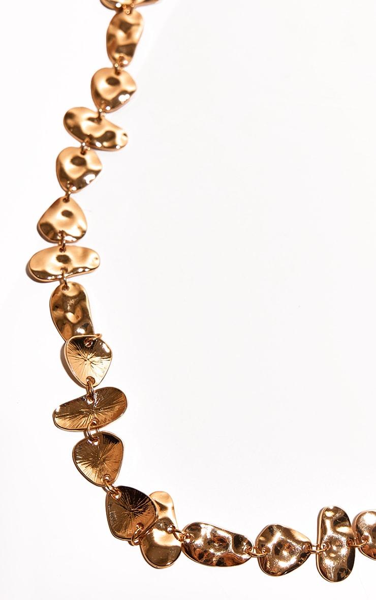 Gold Crinkle Abstract Belly Chain Product Image