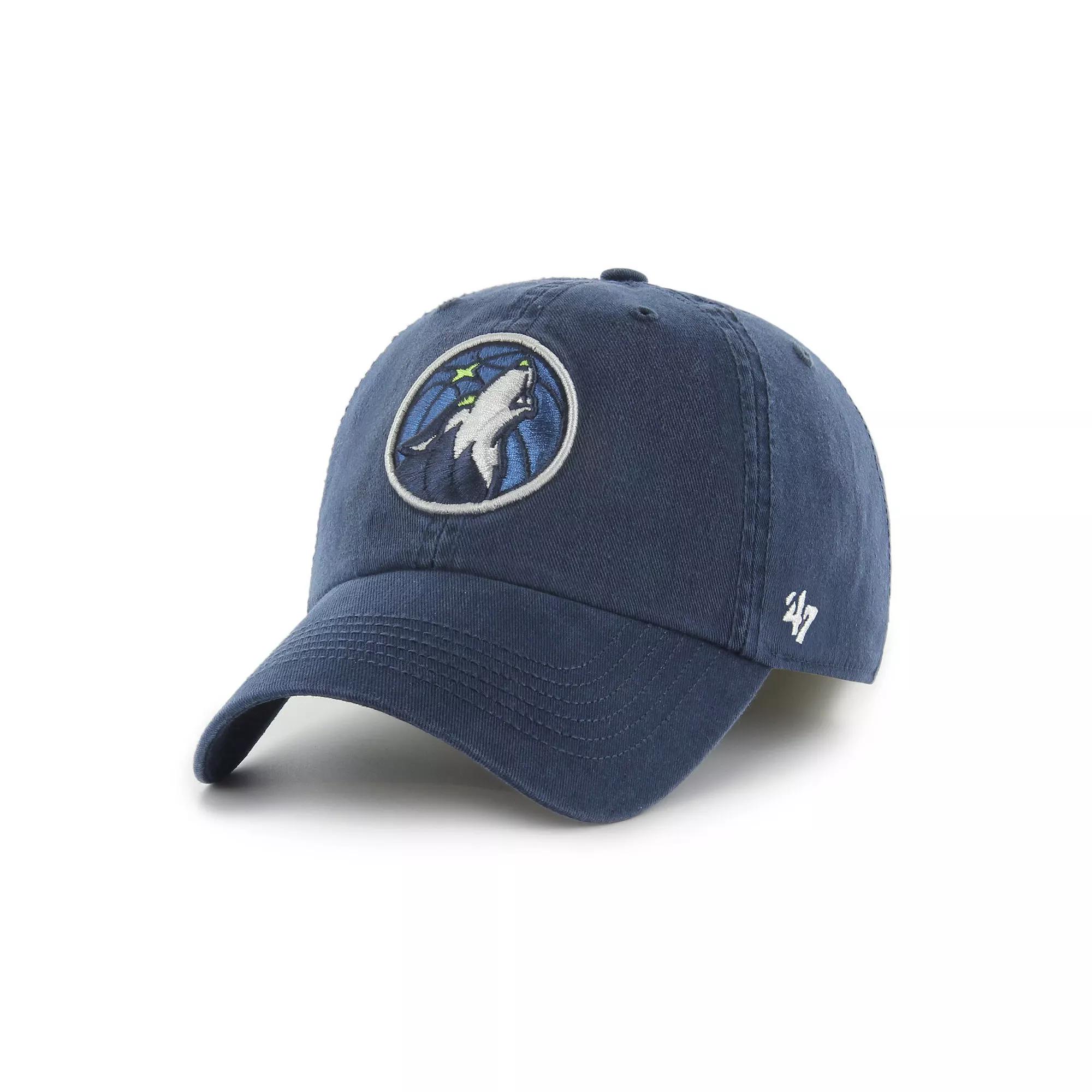 Men's '47 Navy Minnesota Timberwolves  Classic Franchise Fitted Hat, Size: Small, Blue Product Image