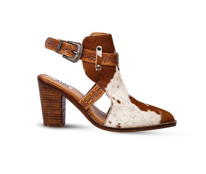 Cora Jo Carmel Strapy Heels Product Image