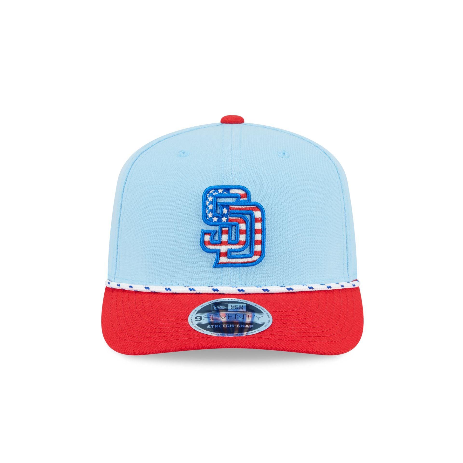 San Diego Padres Independence Day 2025 9SEVENTY Stretch-Snap Hat Male Product Image