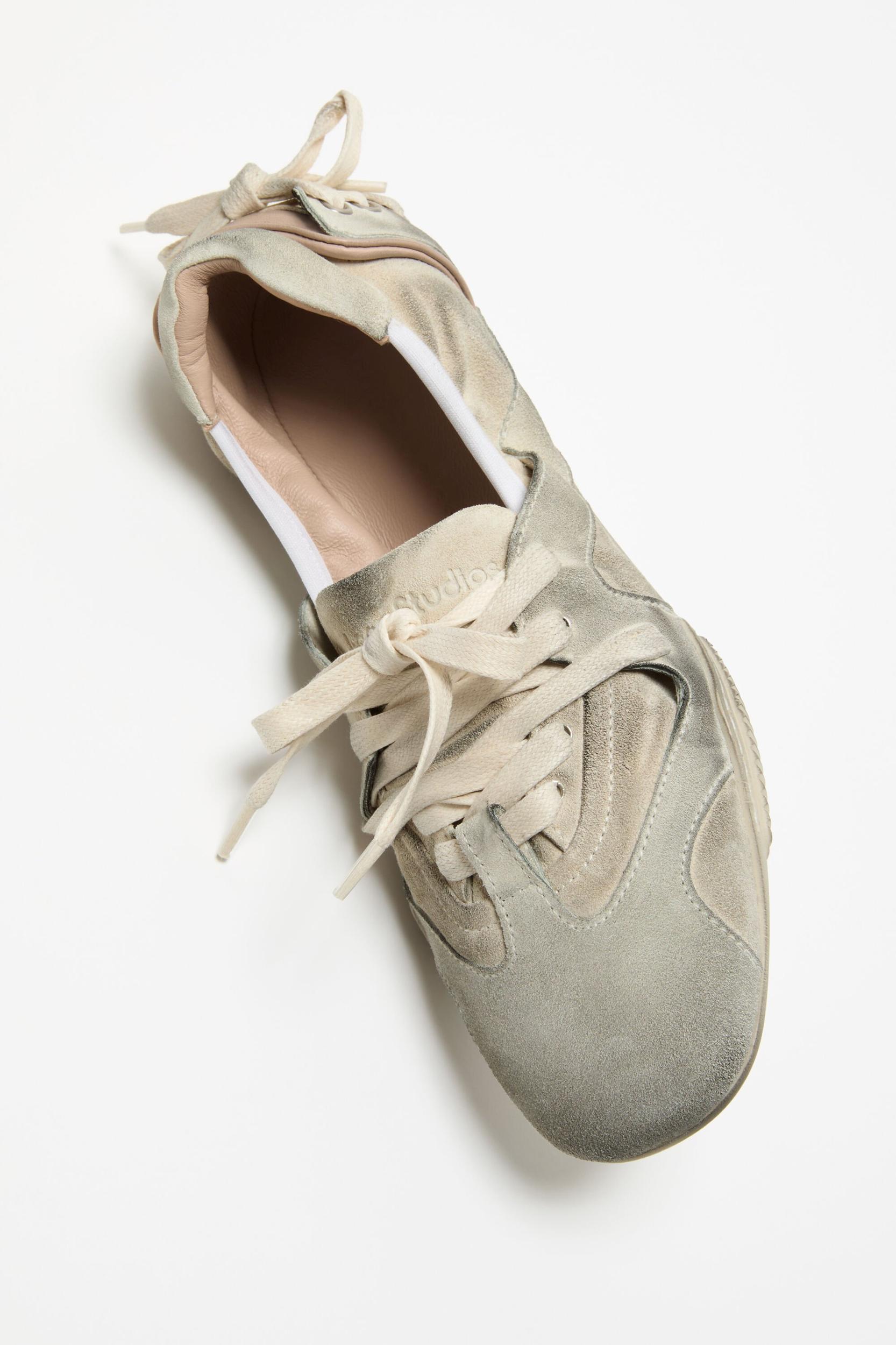 Lace-up suede shoes Product Image
