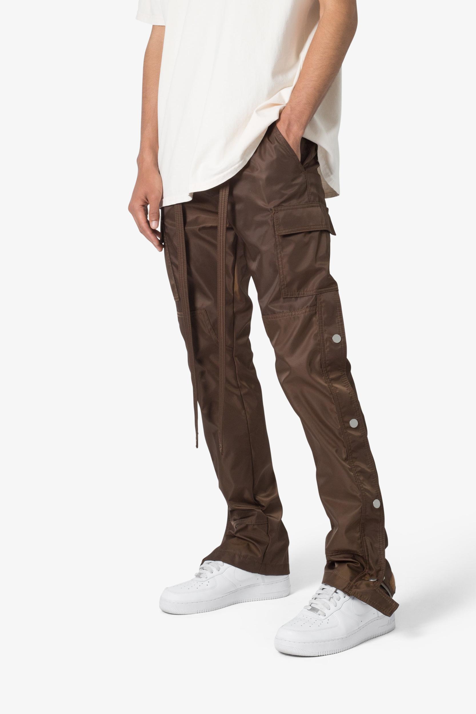 Snap Zipper II Cargo Pants - Brown Male Product Image